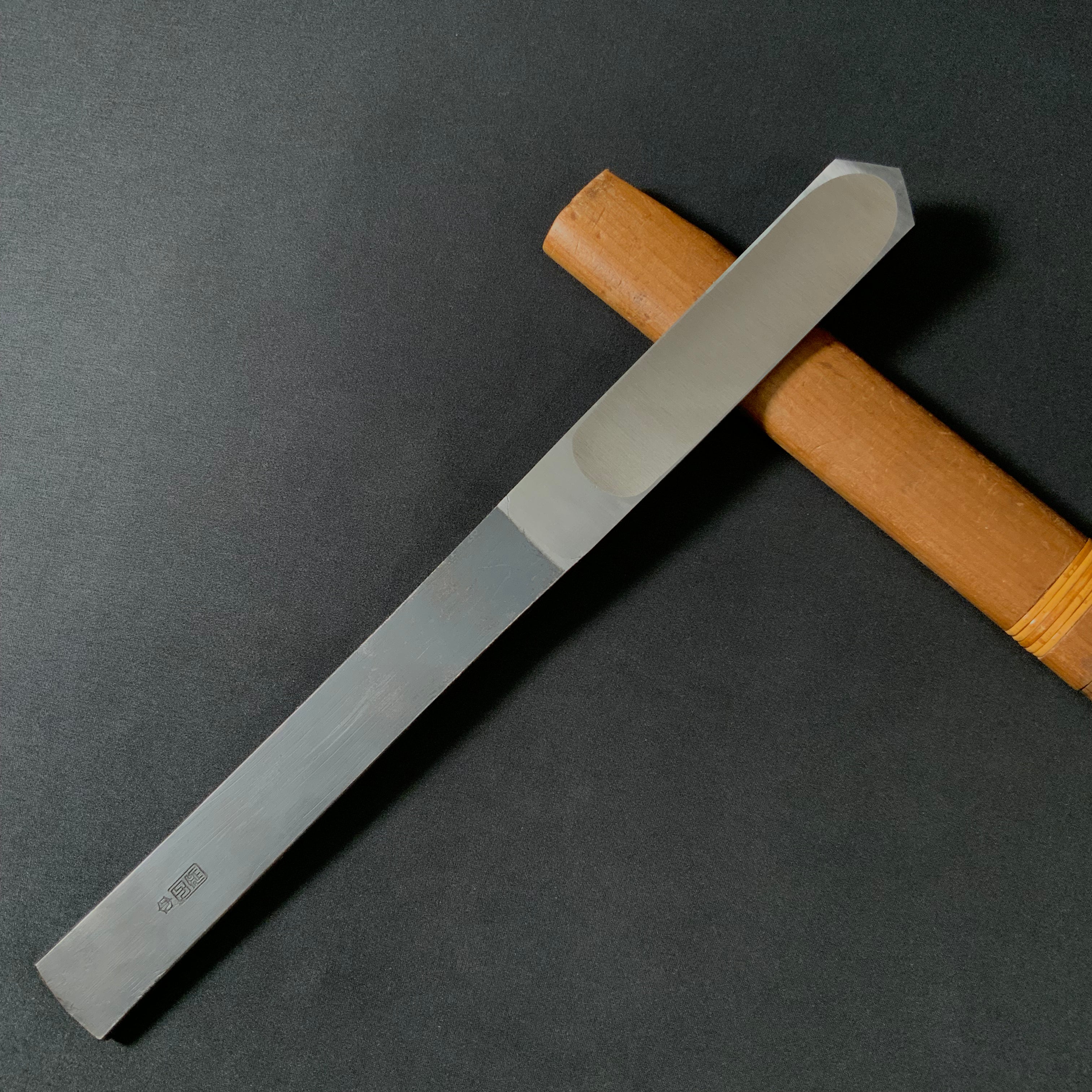 Tasai Kensaki Knives black finished with blue steel 田斎 黒仕上  剣先