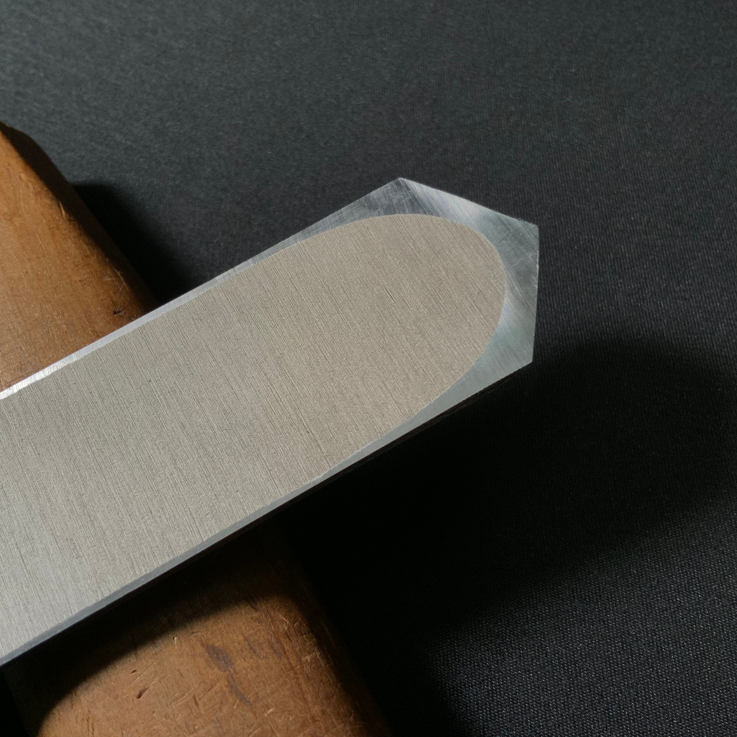 Tasai Kensaki Knives black finished with blue steel 田斎 黒仕上  剣先