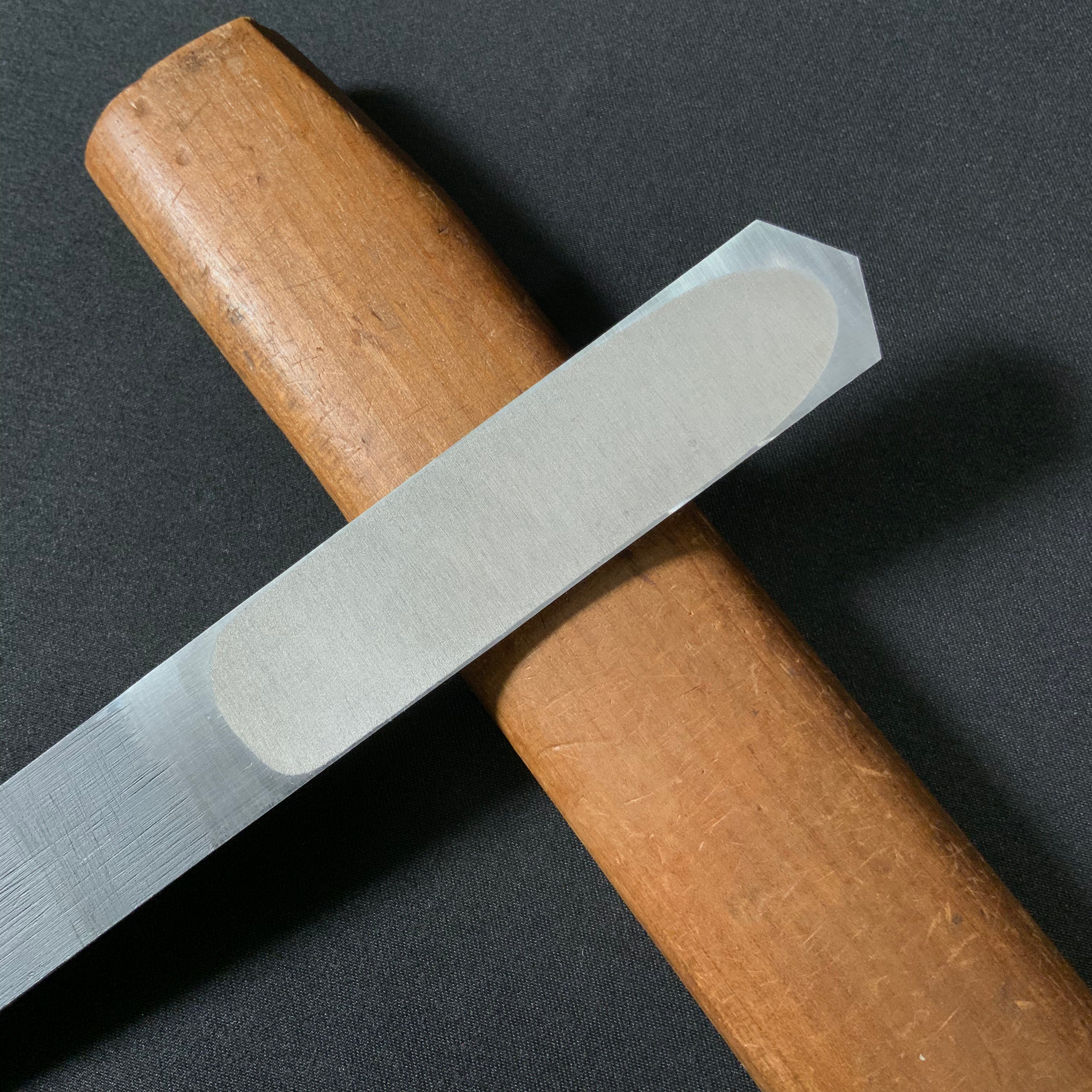 Tasai Kensaki Knives (usumuki) black finished with blue steel 田斎 黒仕上  剣先(薄向)