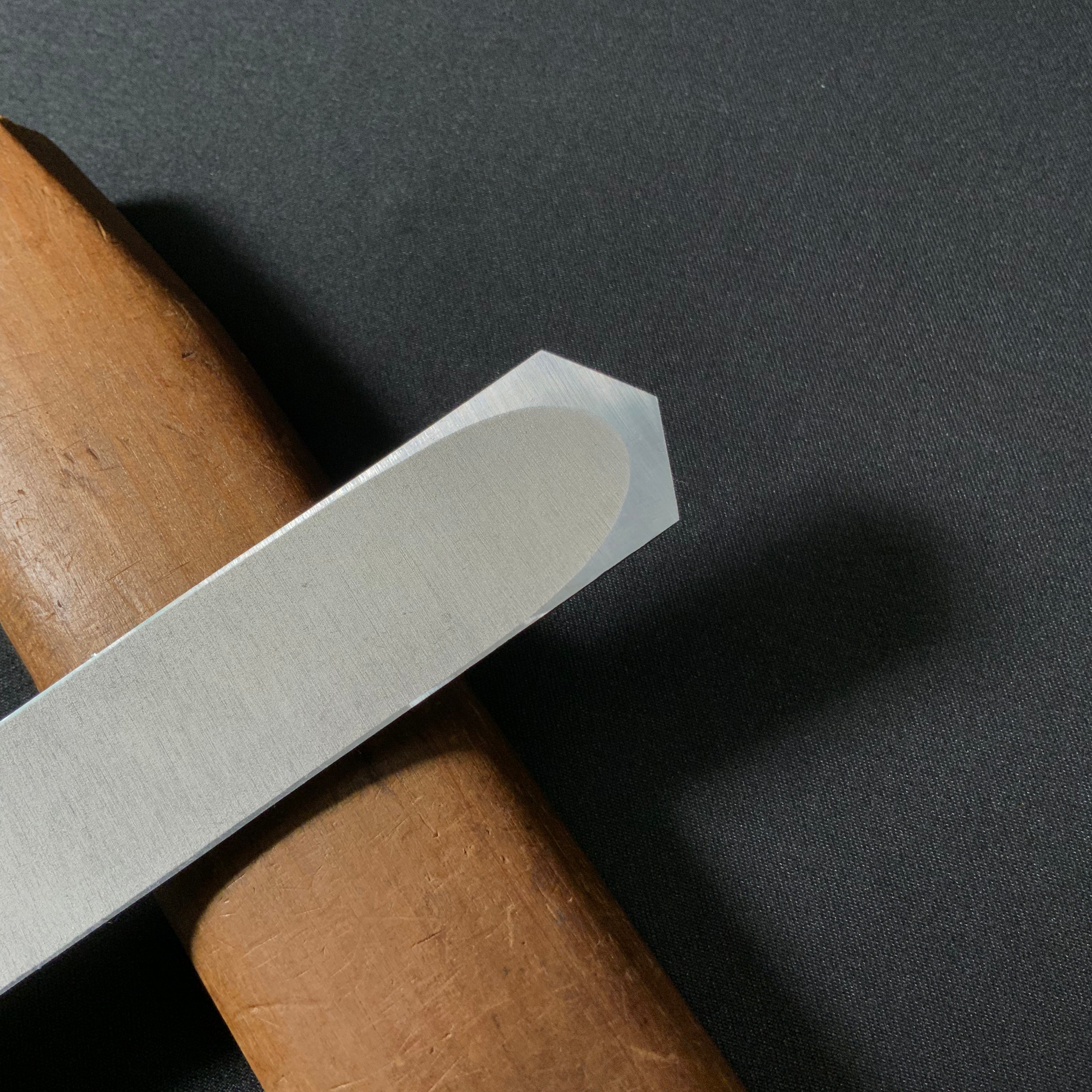 Tasai Kensaki Knives (usumuki) black finished with blue steel 田斎 黒仕上  剣先(薄向)