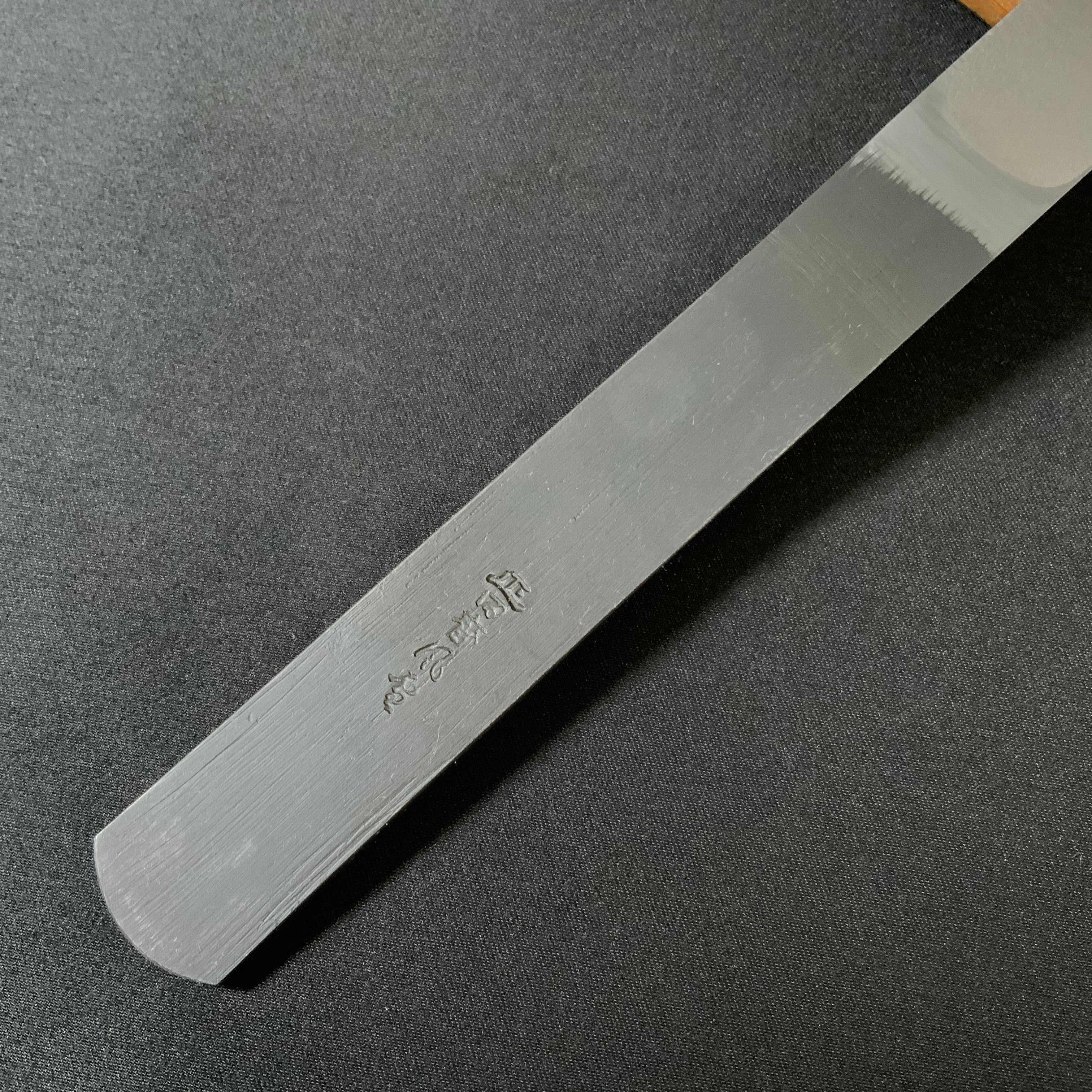 Tasai Kensaki Knives (usumuki) black finished with blue steel 田斎 黒仕上  剣先(薄向)