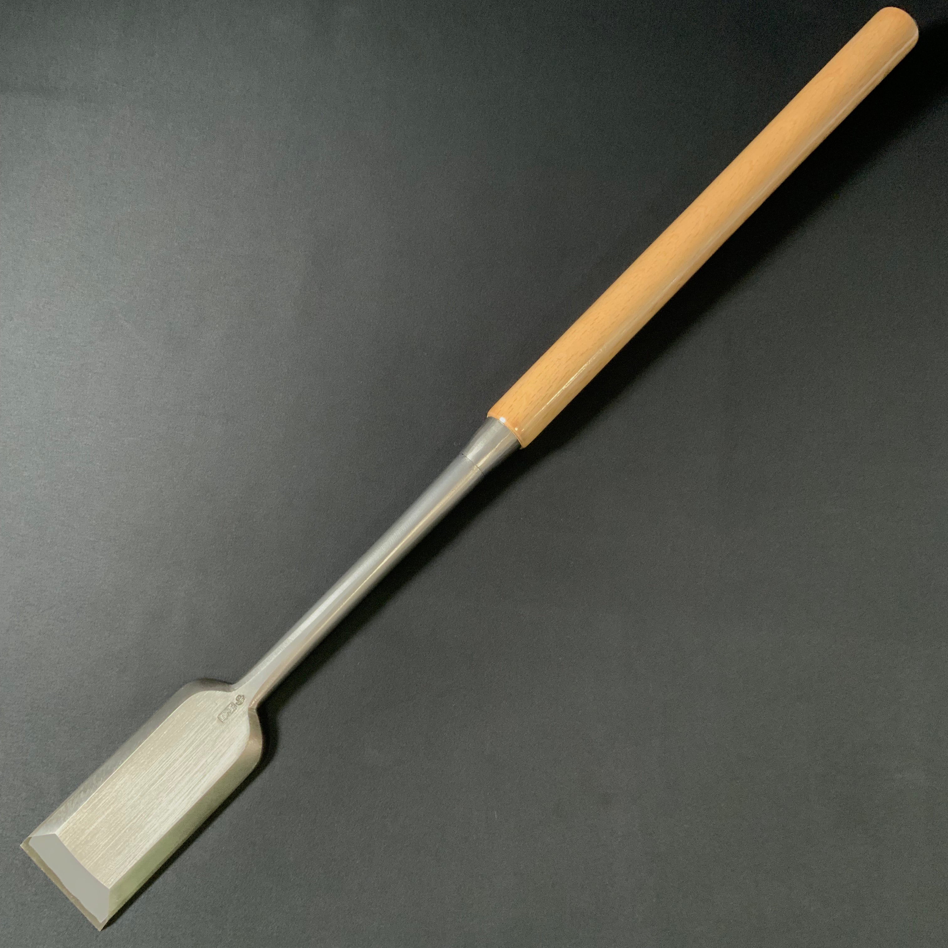 MeiTasai Special Dovetail Bench (Hontsuki) chisels with white oak handle   明田斎作 本突き鑿 白樫柄 60mm