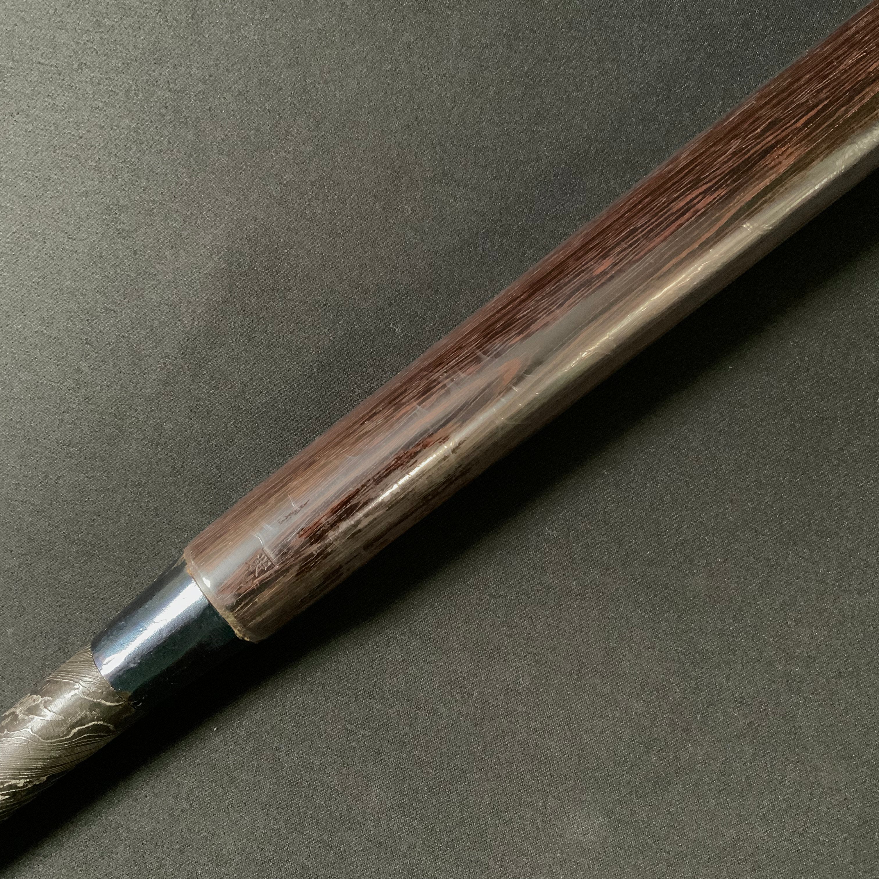 Tasai Mokume Special Dovetail Bench (Hontsuki) chisels with Cassia siamea handle   田斎作 木目 鎬本突き鑿 鉄刀木柄 36mm