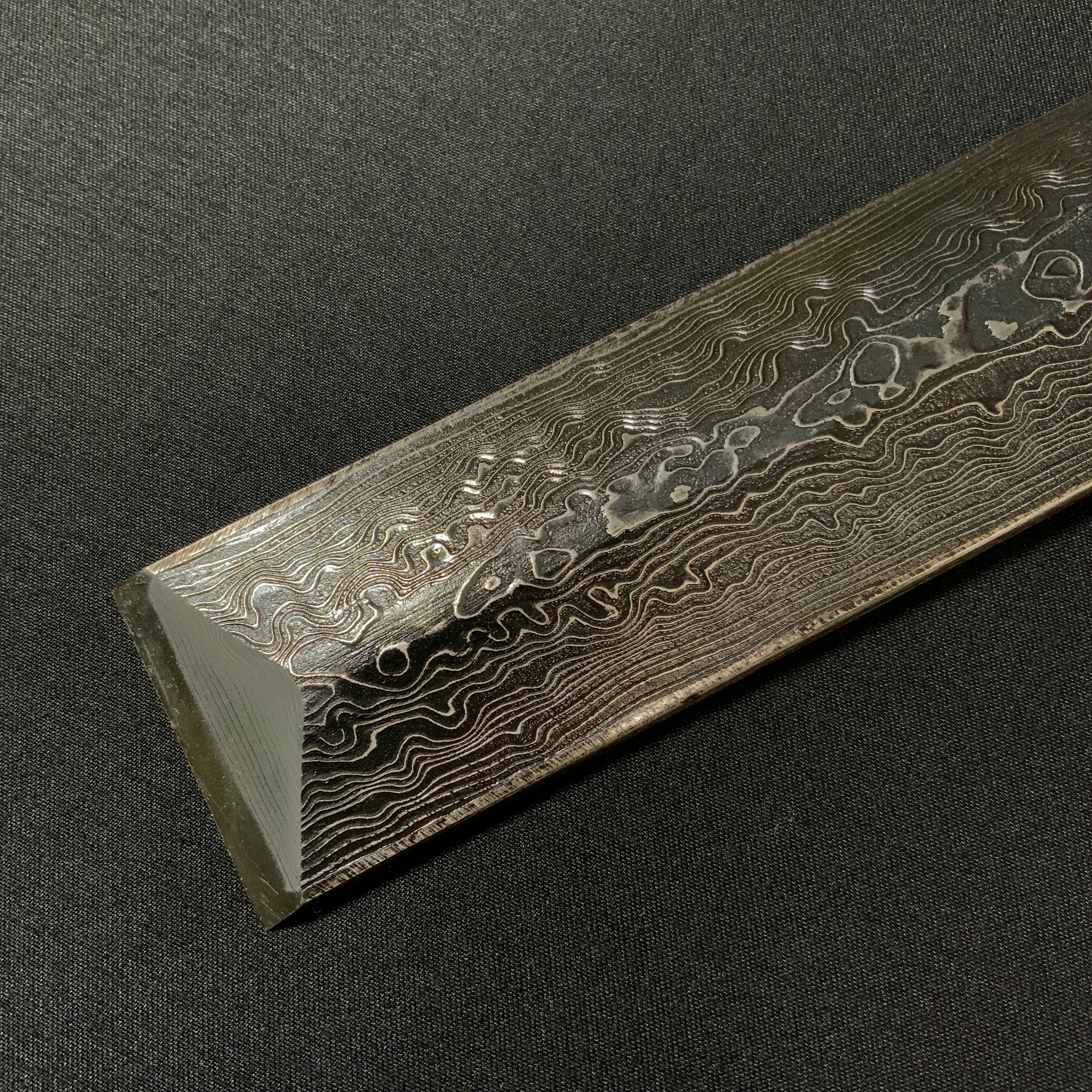 Tasai Mokume Special Dovetail Bench (Hontsuki) chisels with Cassia siamea handle   田斎作 木目 鎬本突き鑿 鉄刀木柄 36mm