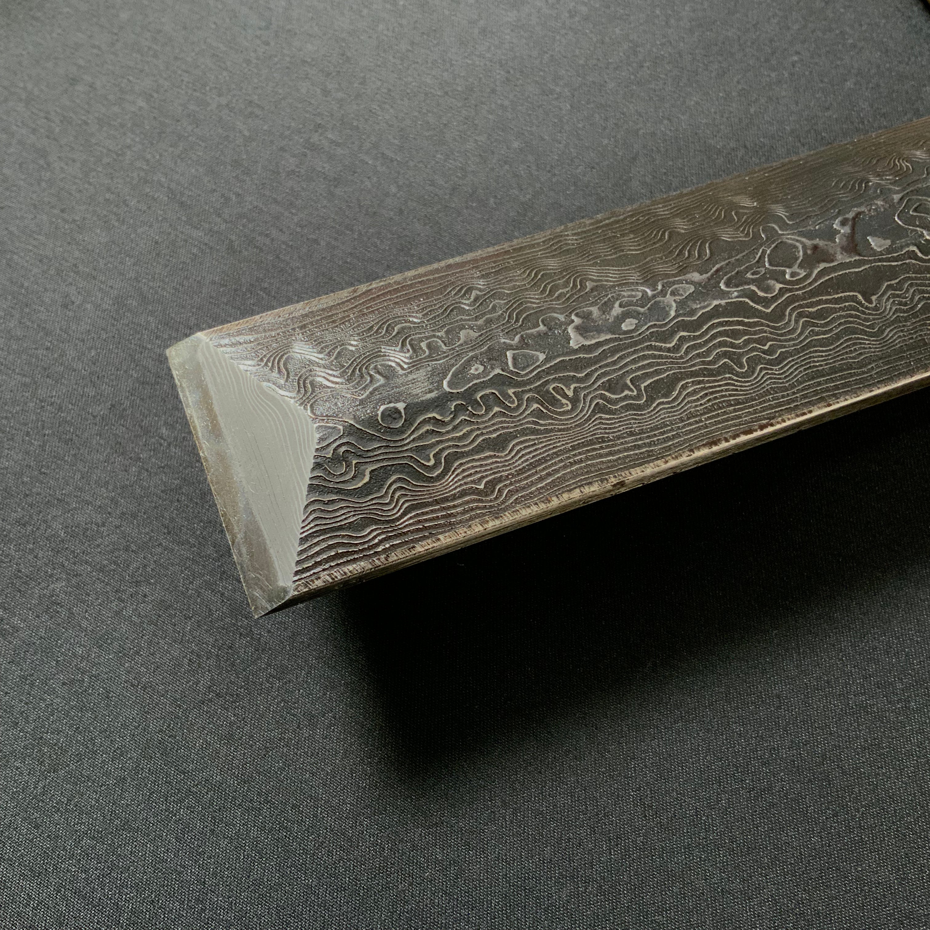 Tasai Mokume Special Dovetail Bench (Hontsuki) chisels with Cassia siamea handle   田斎作 木目 鎬本突き鑿 鉄刀木柄 36mm