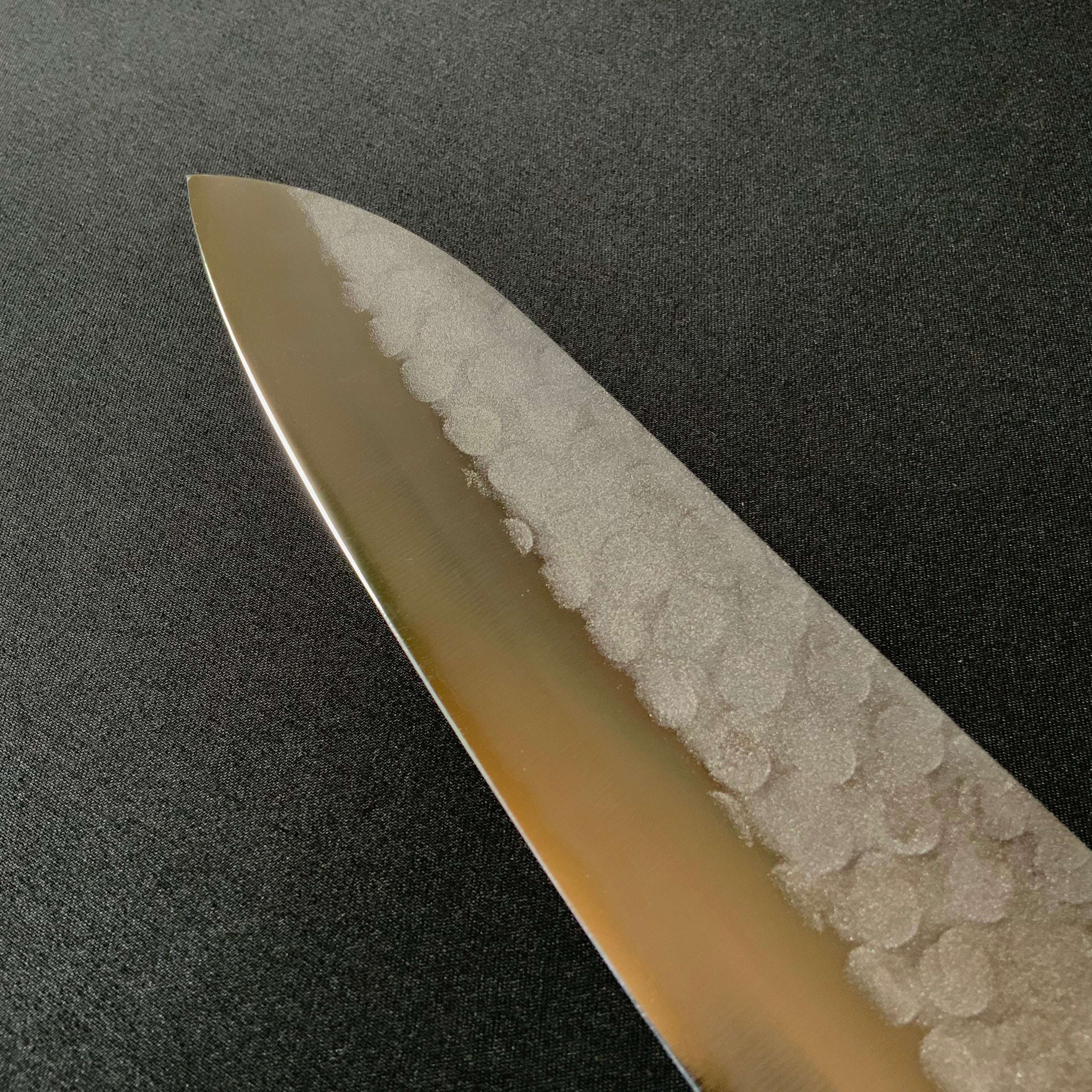 Kouetsu Tsuchime Finish Santoku with Blue steel 東京侊悦 槌目 青紙鋼 三徳包丁  170mm