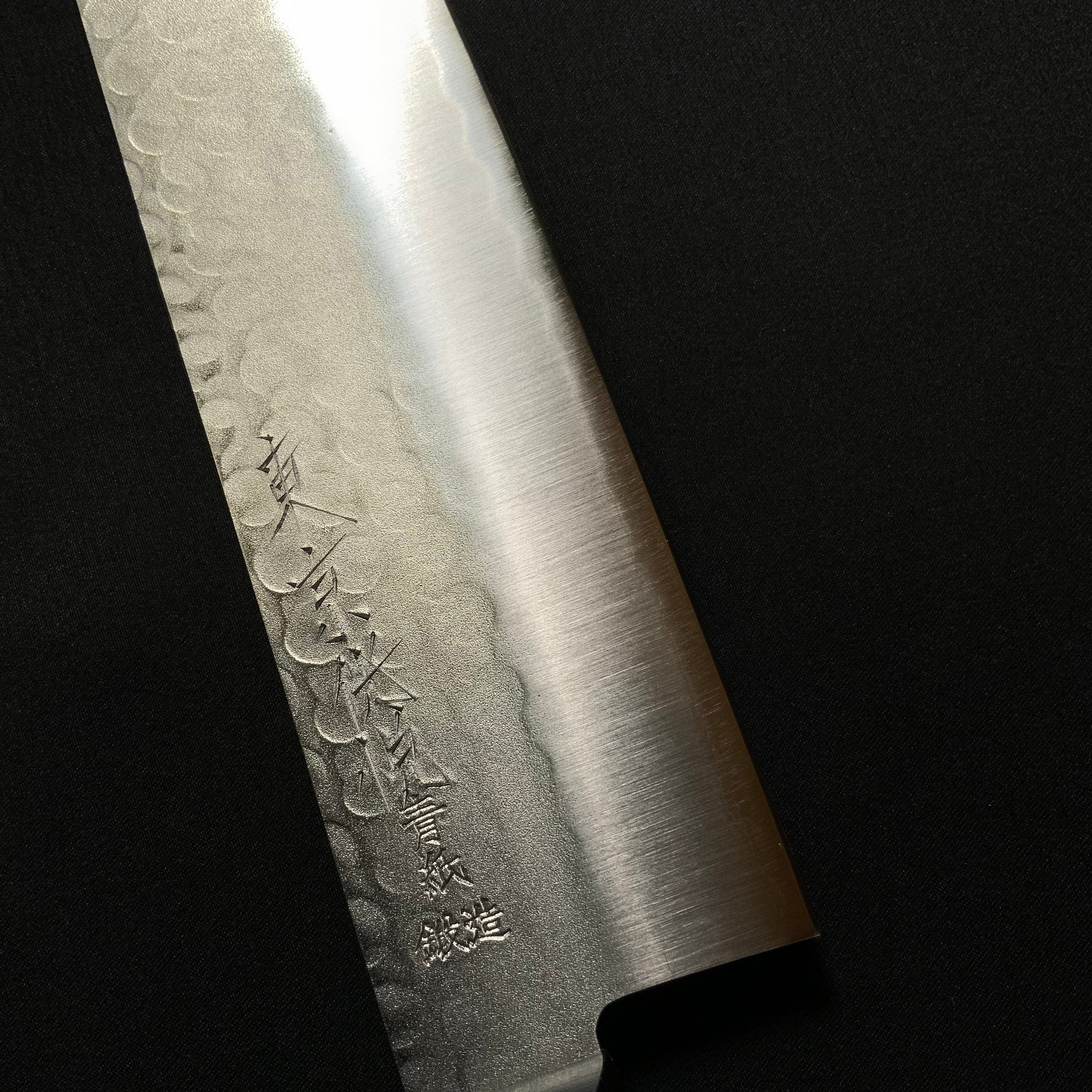 Kouetsu Tsuchime Finish Knife Thin Blade with Blue steel  東京侊悦 槌目 青紙鋼 薄刃 170mm