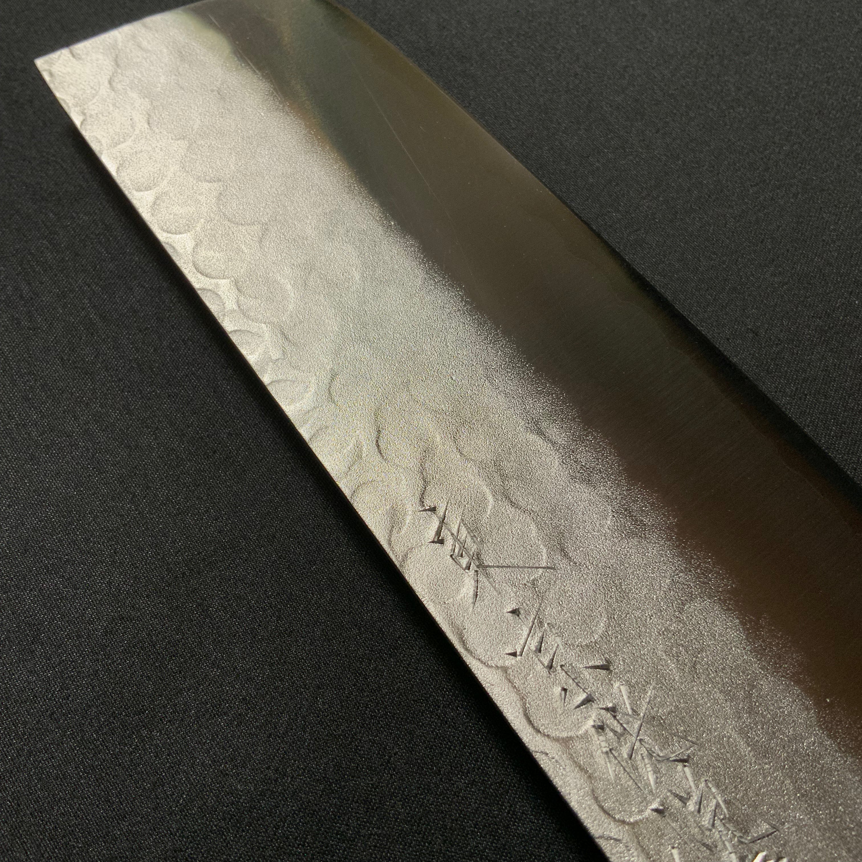 Kouetsu Tsuchime Finish Knife Thin Blade with Blue steel  東京侊悦 槌目 青紙鋼 薄刃 170mm