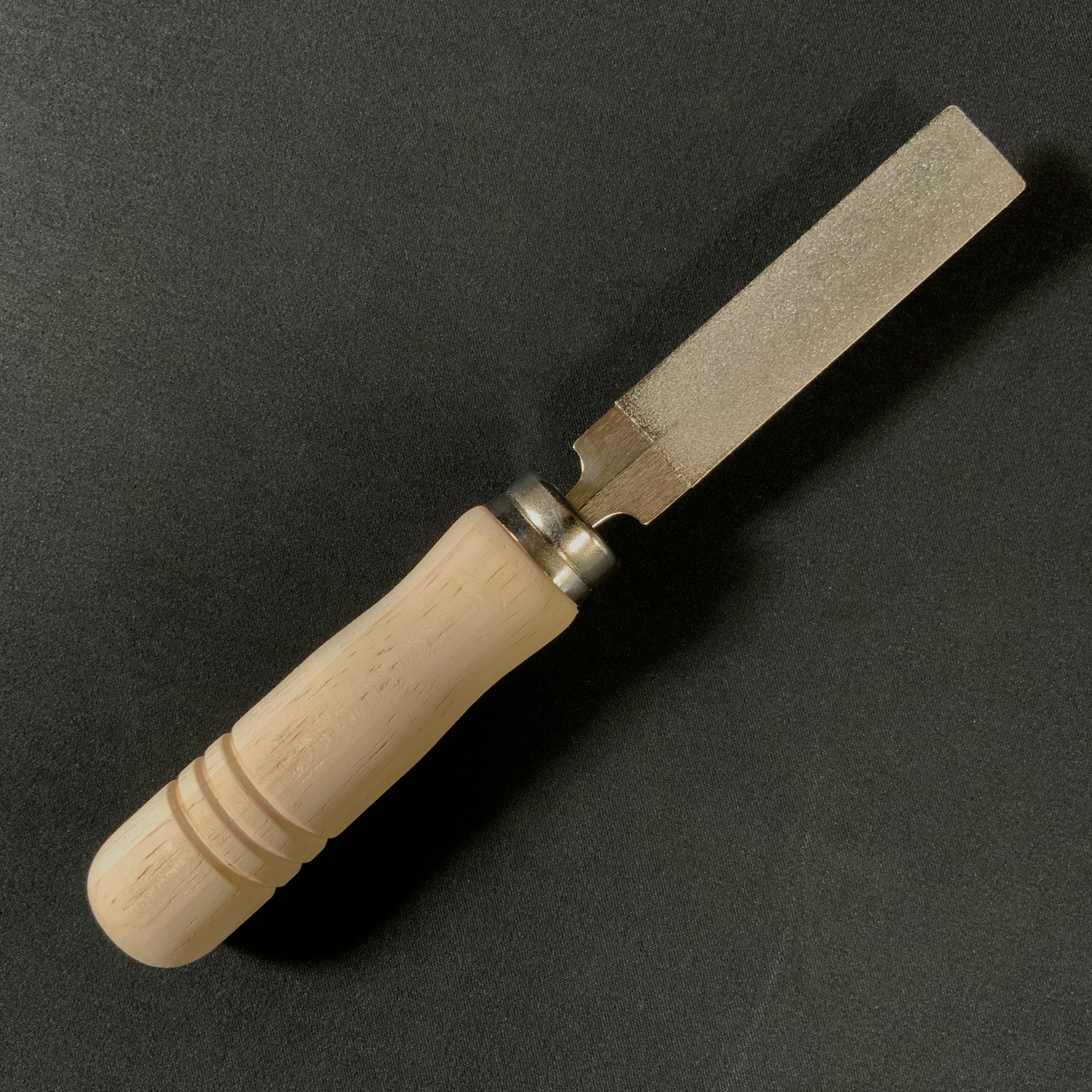 TSUBOSAN Diamond Feather Edge Saw File – Wood Handle, #300 Grit, 75-100mm, Made In Japan