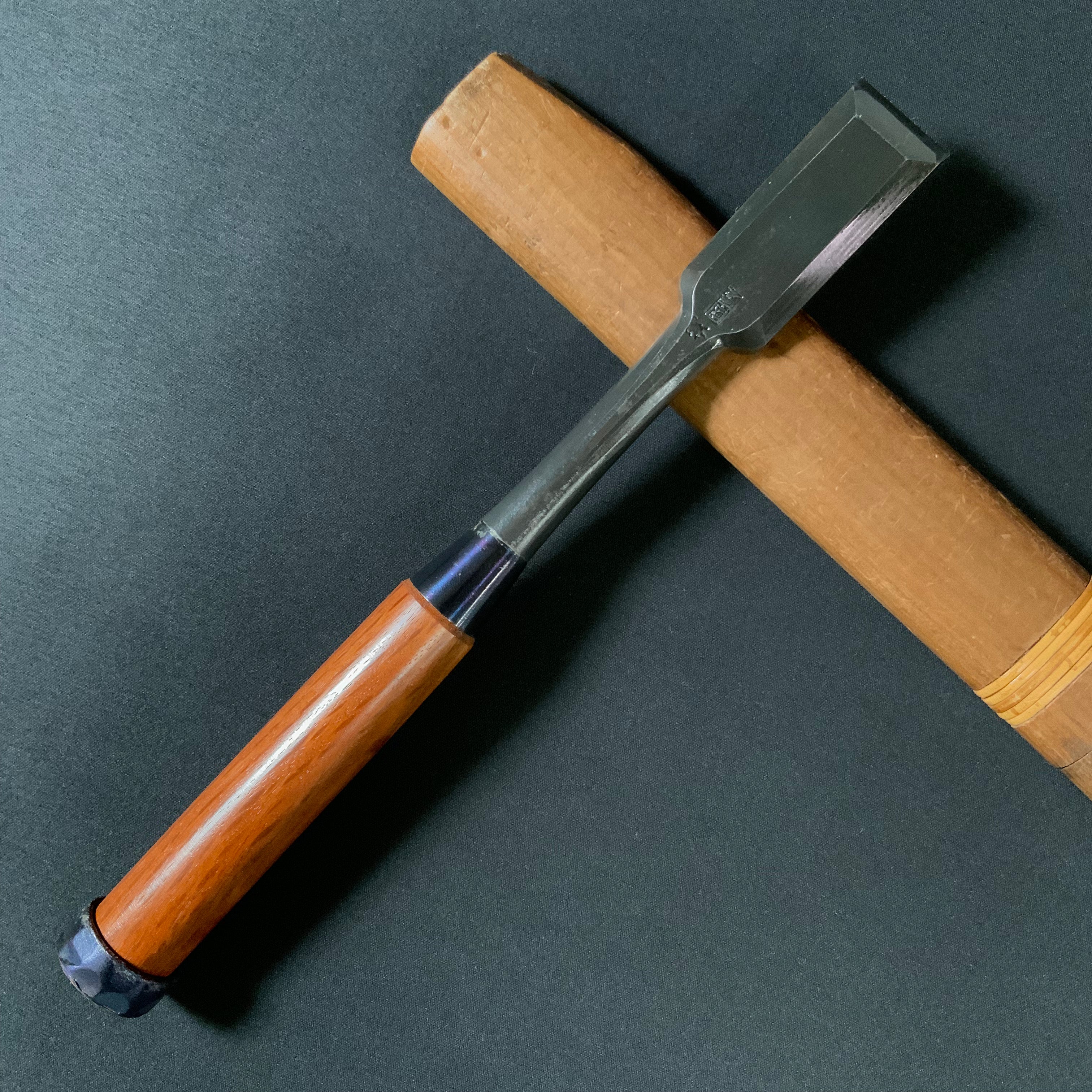池田慶郎 三代目国慶作 追入鑿 24mm   Kunikei 3rd Bench chisels by Ikeda Yoshiro