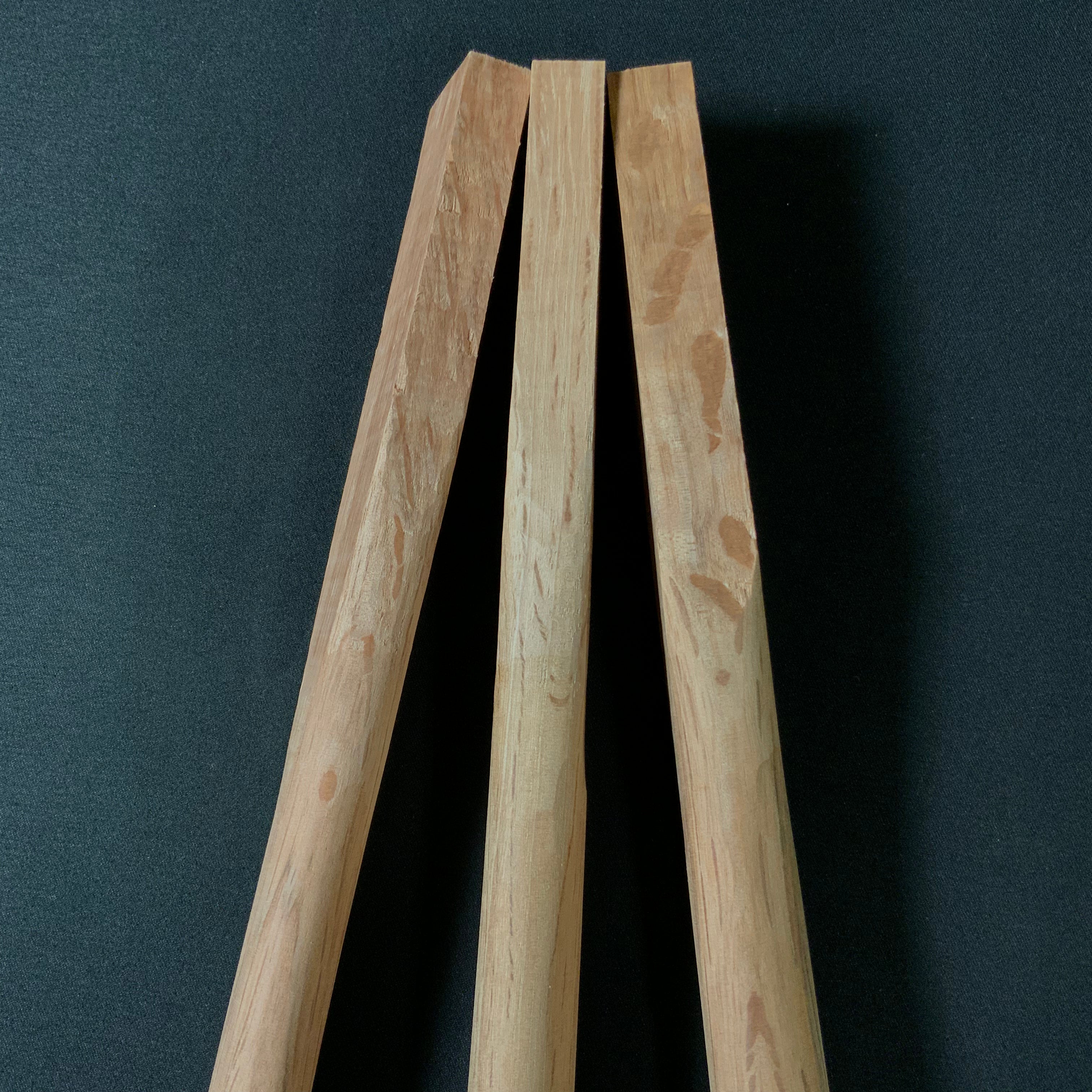 別型玄能柄 赤樫 曲がり柄   Japanese Curved type hammer handles Japanese red oak