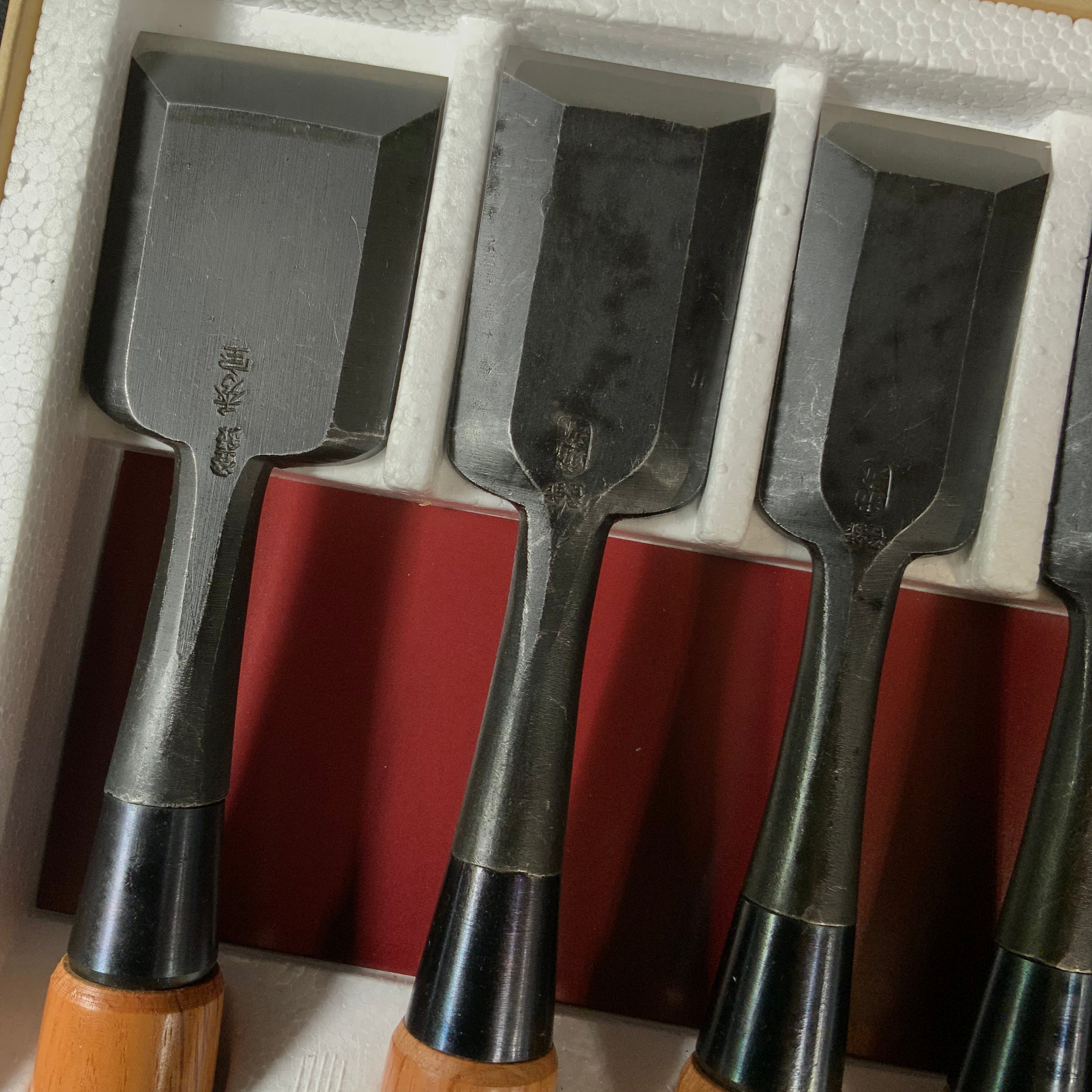 #M187 Mixed set  Bench chisels 10pc set by Sukemaru and Syuhou   助丸 秀宝 バラ鑿合わせ  追入10本組鑿
