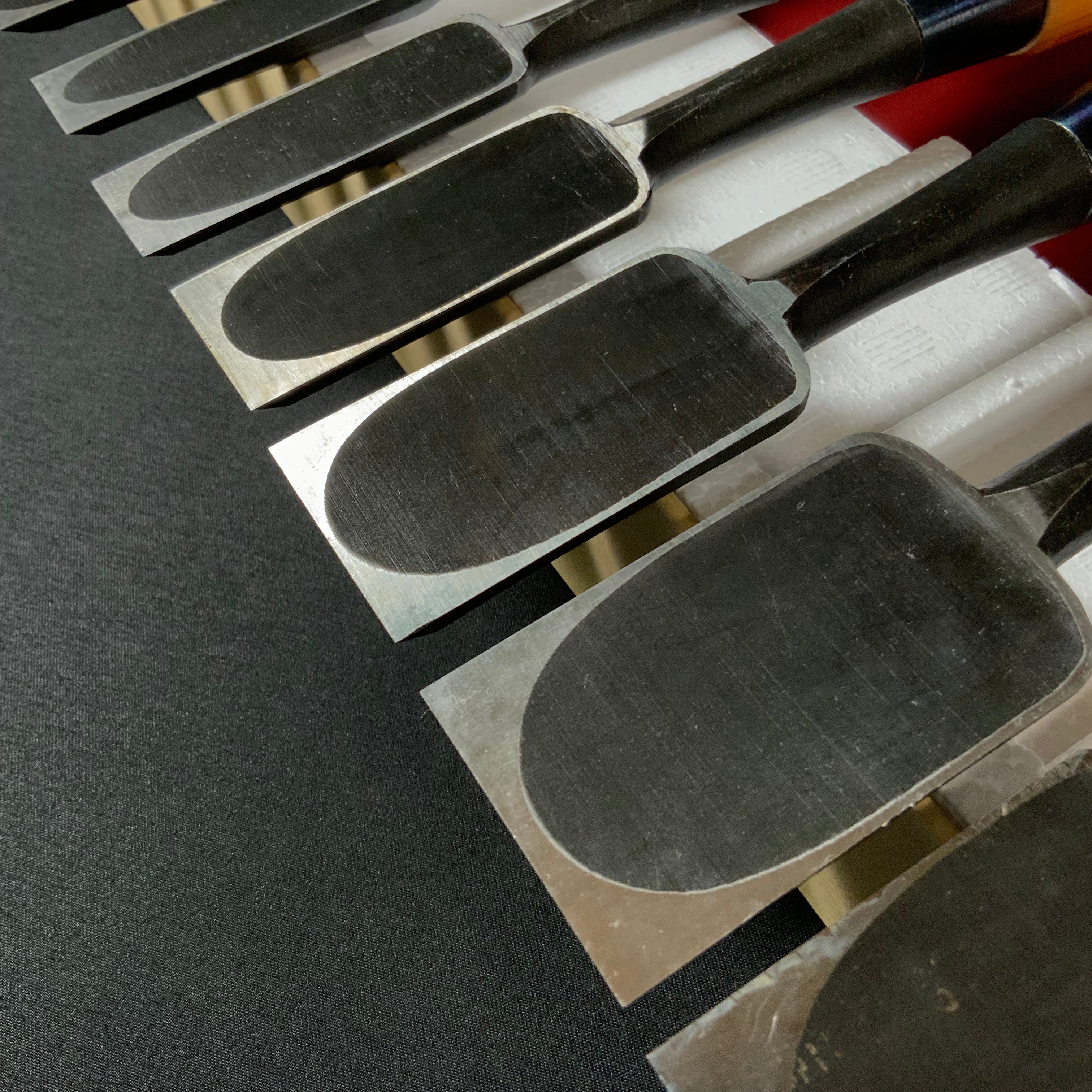 #M187 Mixed set  Bench chisels 10pc set by Sukemaru and Syuhou   助丸 秀宝 バラ鑿合わせ  追入10本組鑿