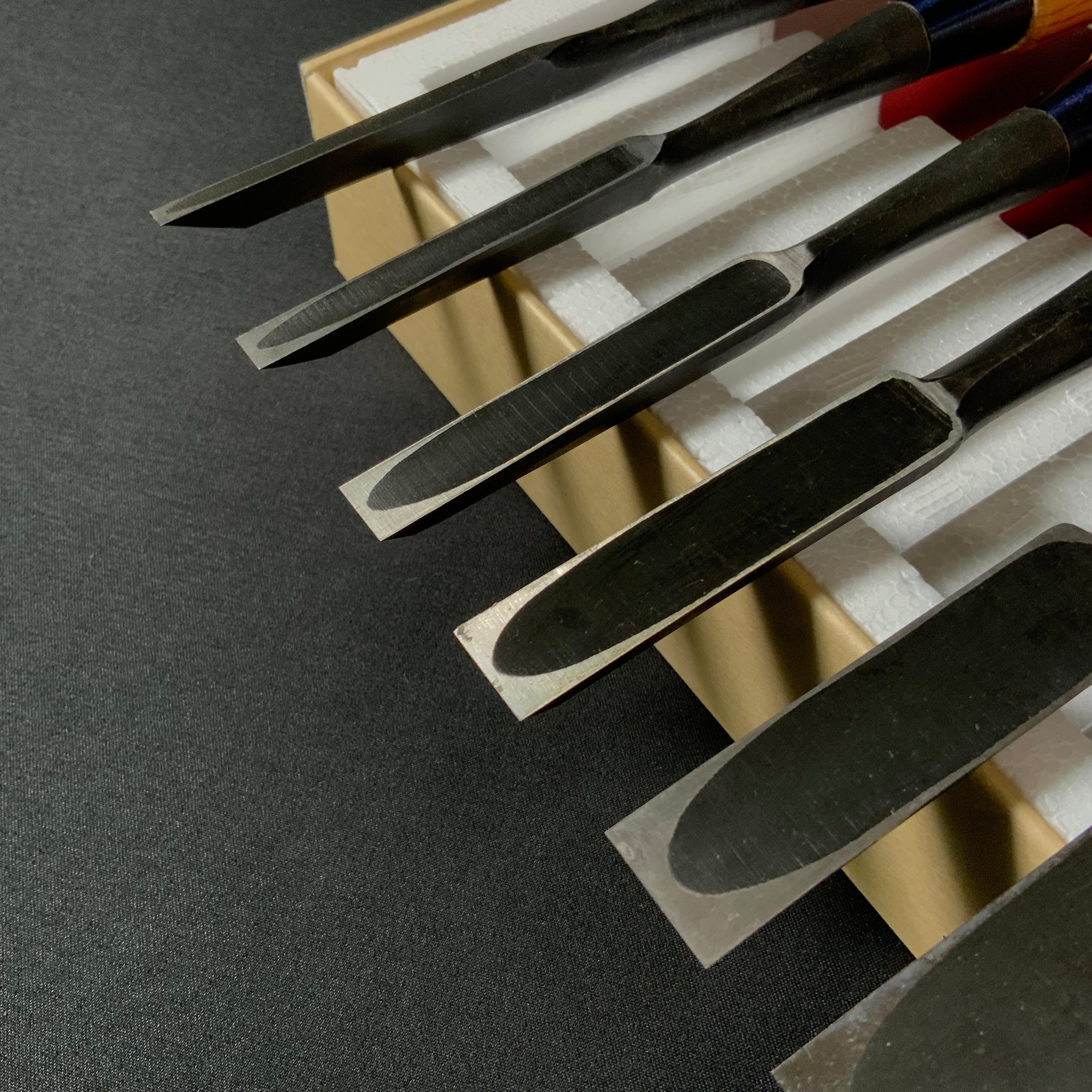 #M187 Mixed set  Bench chisels 10pc set by Sukemaru and Syuhou   助丸 秀宝 バラ鑿合わせ  追入10本組鑿