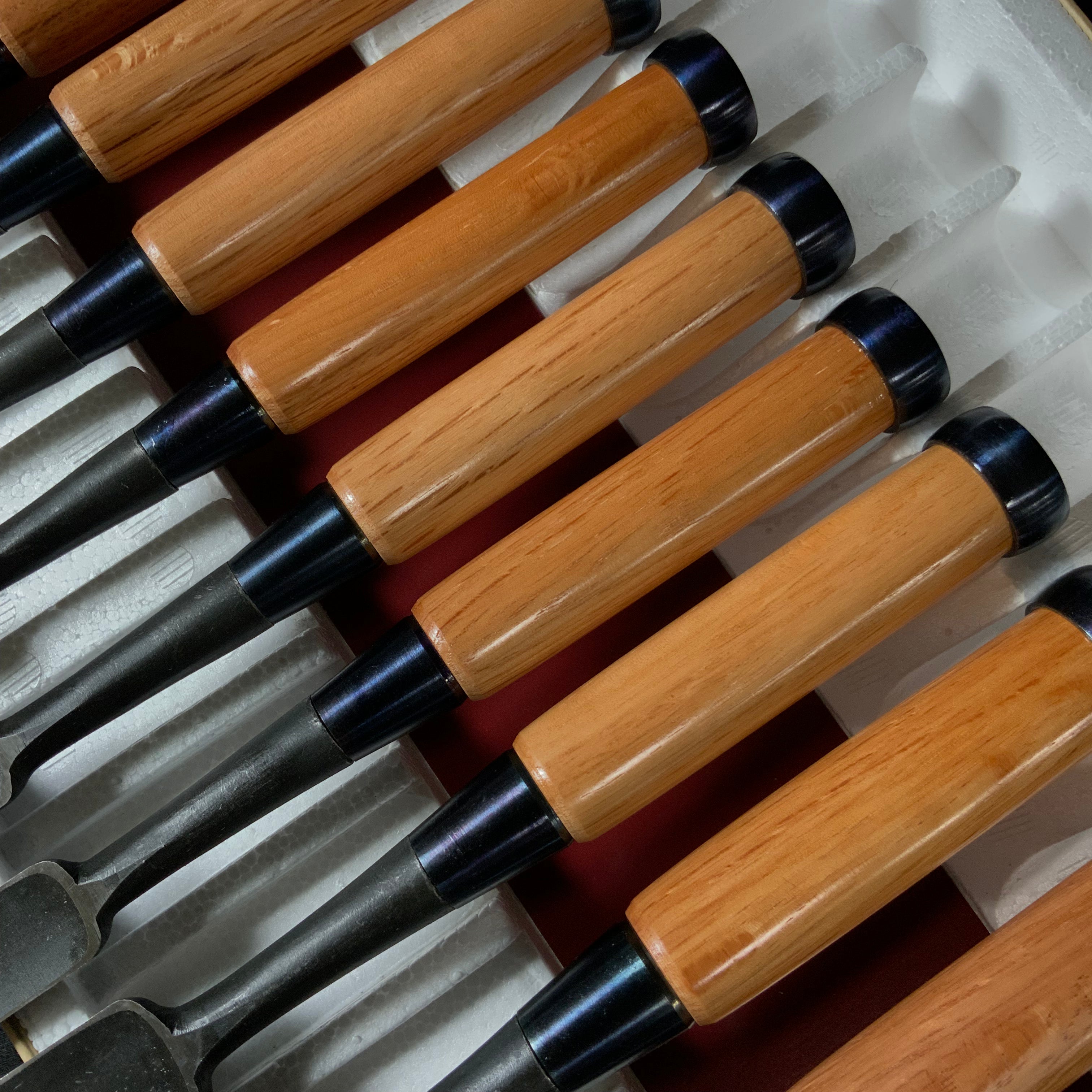 #M187 Mixed set  Bench chisels 10pc set by Sukemaru and Syuhou   助丸 秀宝 バラ鑿合わせ  追入10本組鑿