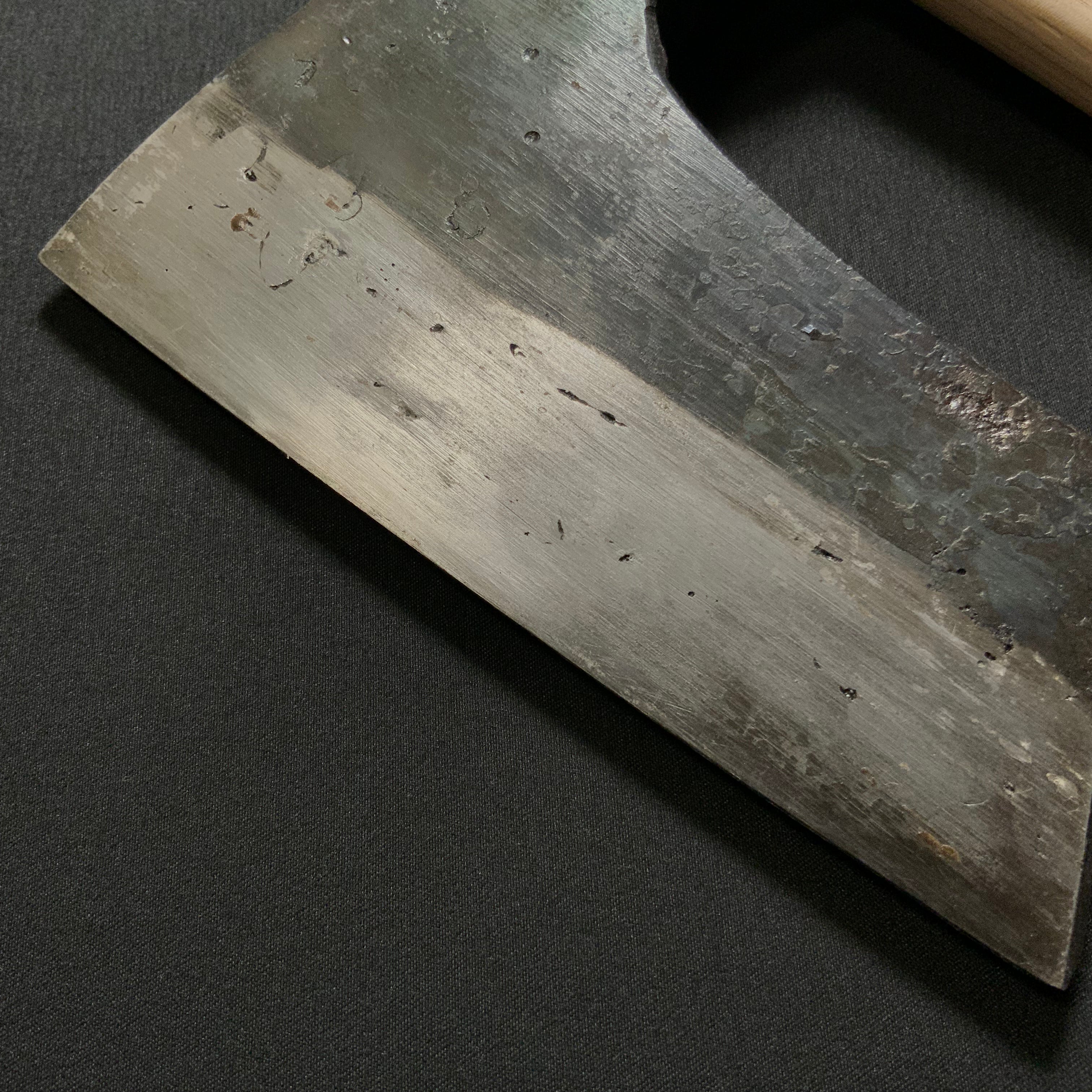 #Mk24 掘出し物 鉞 木割り斧 300匁   Old stock Japanese Carpenter's Axe   Masakari