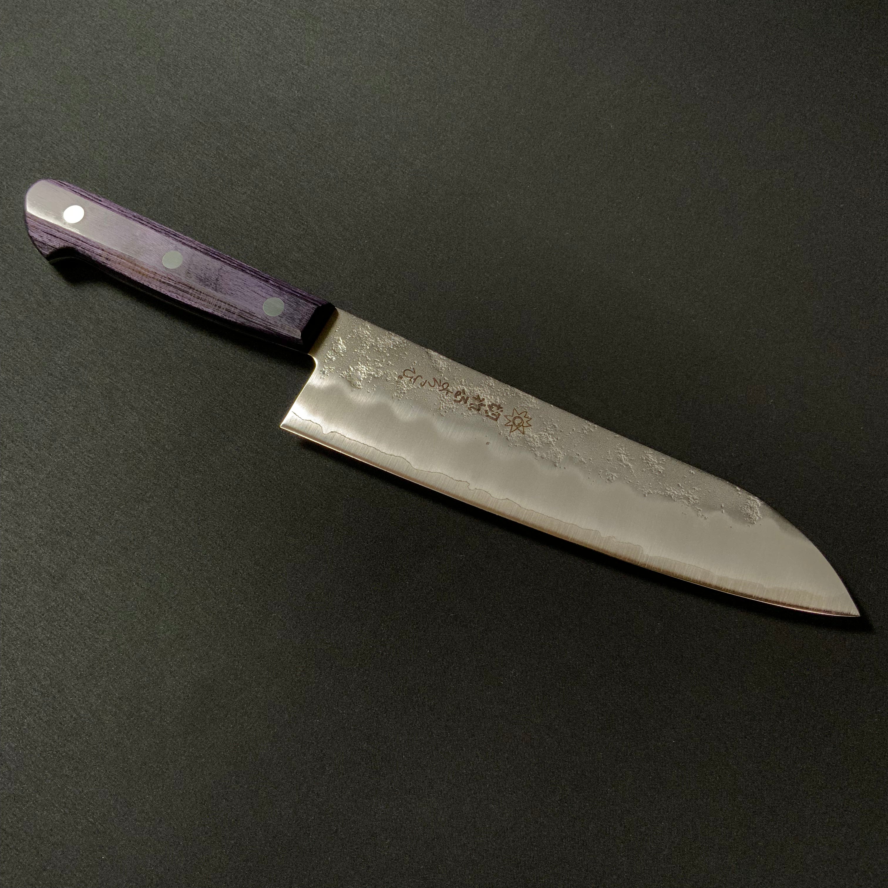 Stainress Santoku Kitchen Knife SLD  切れるよろこび 三徳包丁 梨地 銀3 ステングラッド鋼 180mm