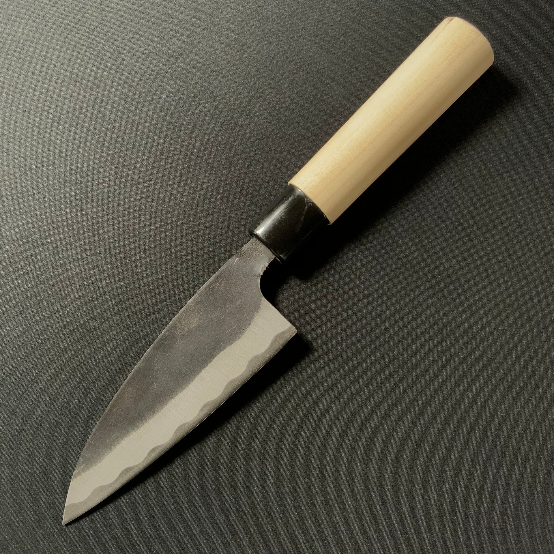 Norimasa Black-forged true laminated blade with oak handle 則正 黒