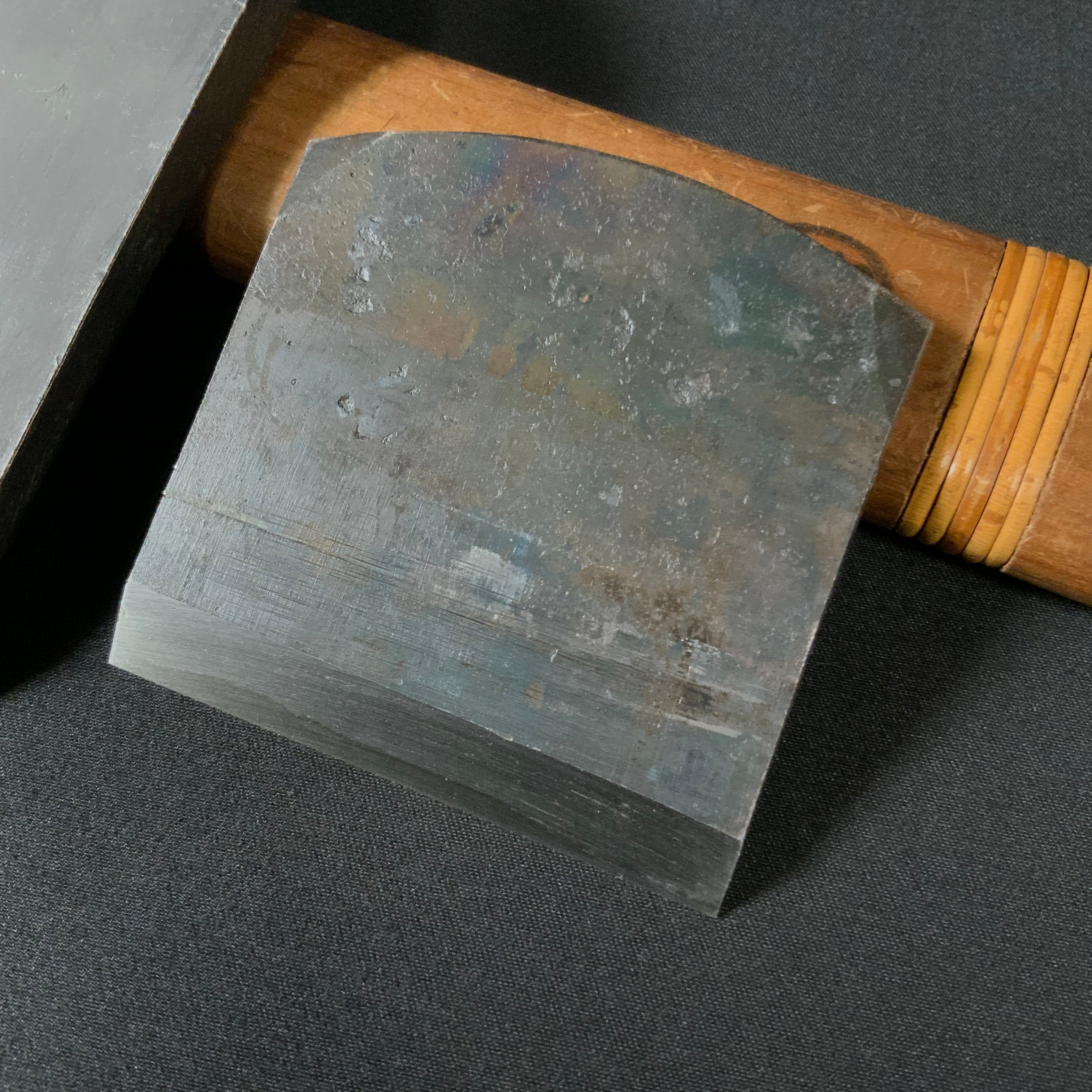 掘出し物 #1 碓氷健吾作 健明 仕上げ鉋 70mm   Old stock Kenmei Smoothing Plane(Kanna) by Usuikengo