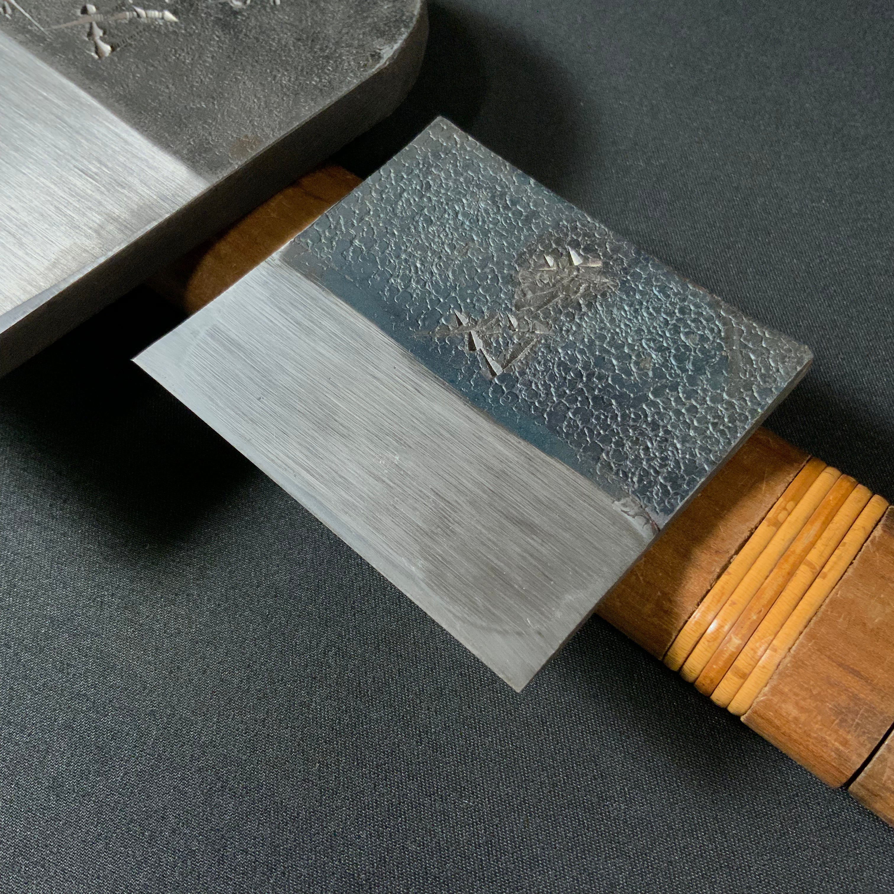 掘出し物 雪灯 碓氷健吾作 仕上げ鉋 70mm   Old stock Yukiakari Smoothing Plane(Kanna) by Usuikengo