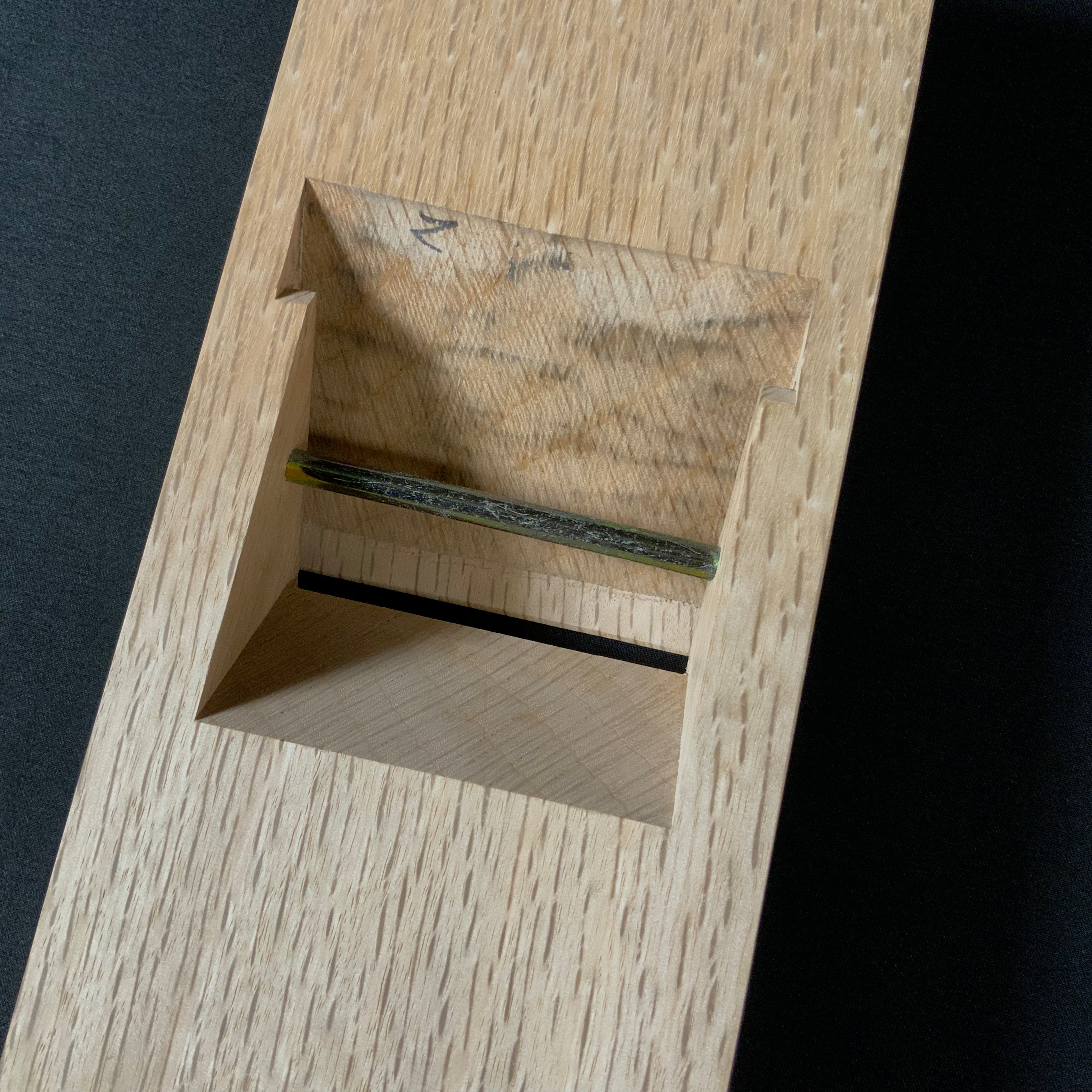 掘出し物 雪灯 碓氷健吾作 仕上げ鉋 70mm   Old stock Yukiakari Smoothing Plane(Kanna) by Usuikengo