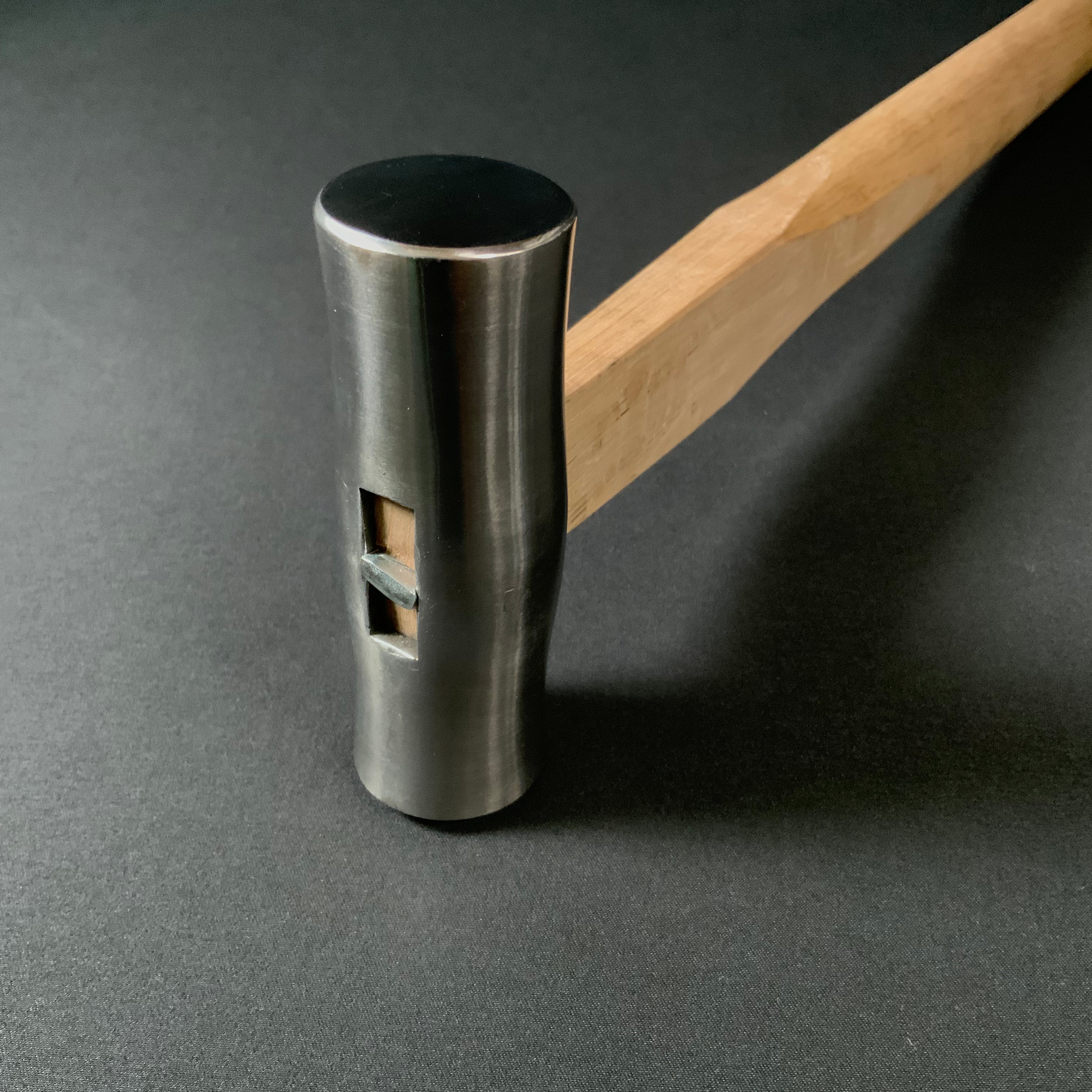 Old stock Hiroki stainless steel Round Hammers(Genno)   掘出し物 広輝 ステンレス丸玄翁 560g