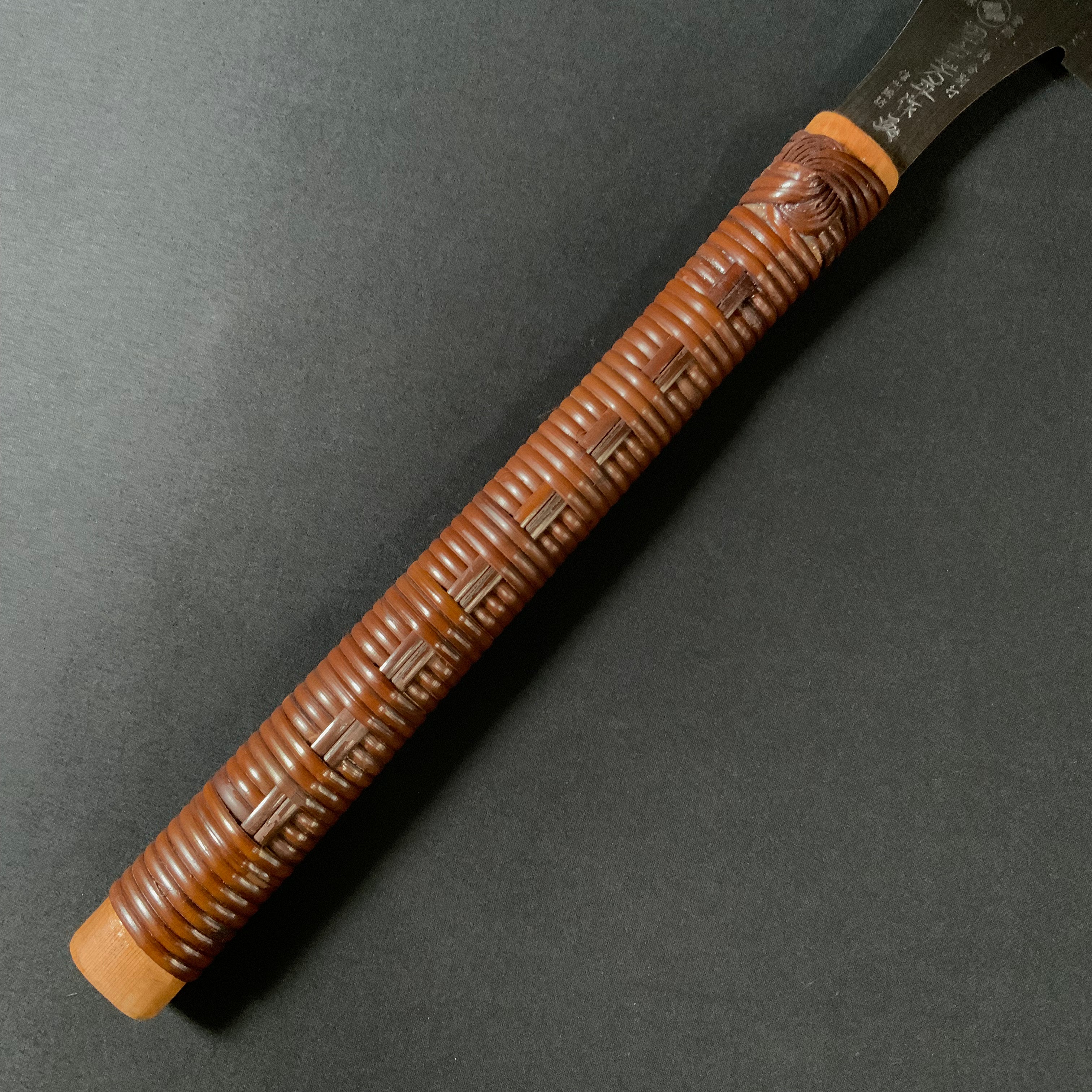 #223 Nagakatsu Double Edge Saw Eddy Type Handles set by Kurashige For Softwood  長勝鋸 渦巻き柄 両刃鋸 針葉材用 210mm