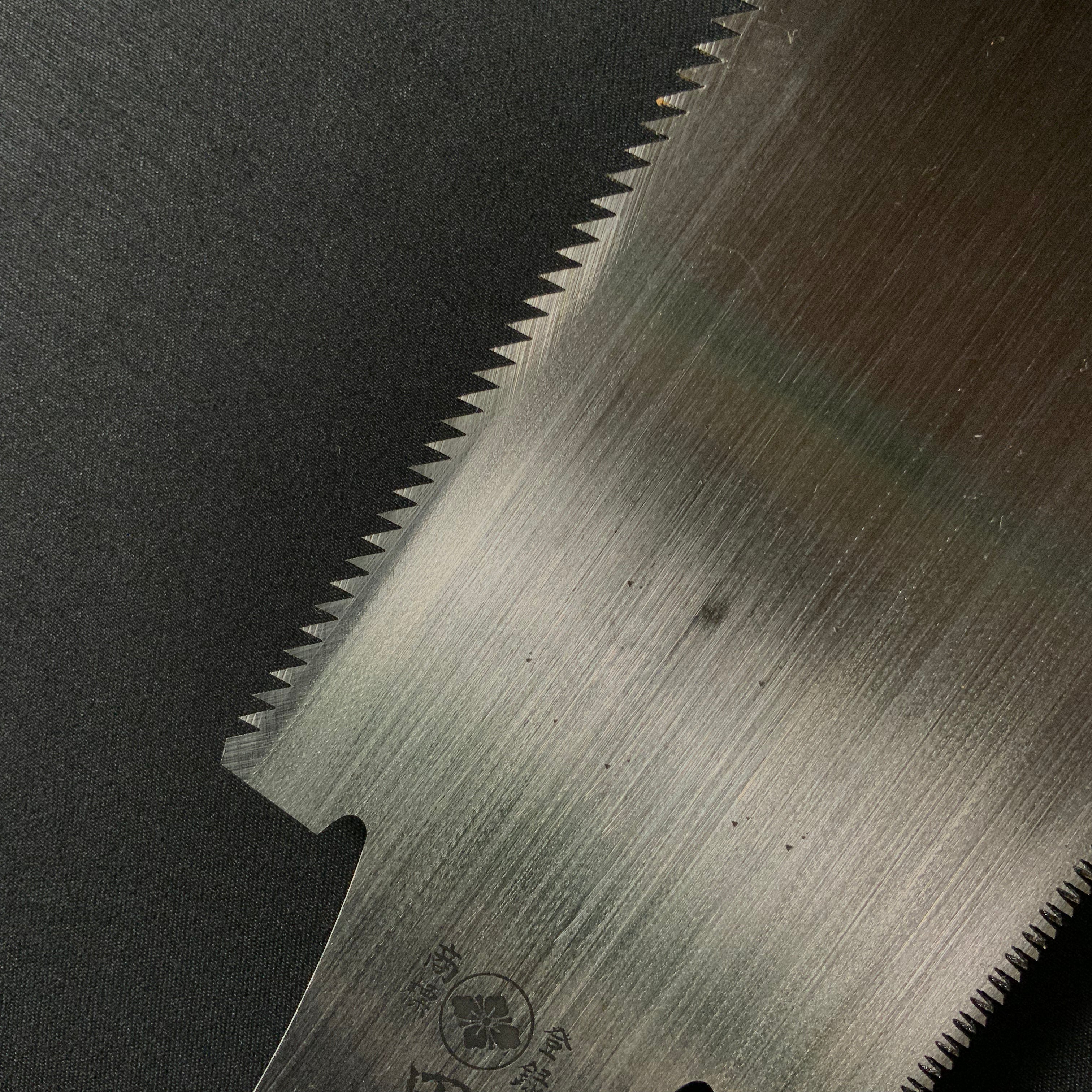 #224   Nagakatsu Double Edge Saw Eddy Type Handles set by Kurashige For Hardwood  長勝鋸 渦巻き柄 両刃鋸 広葉材用 210mm