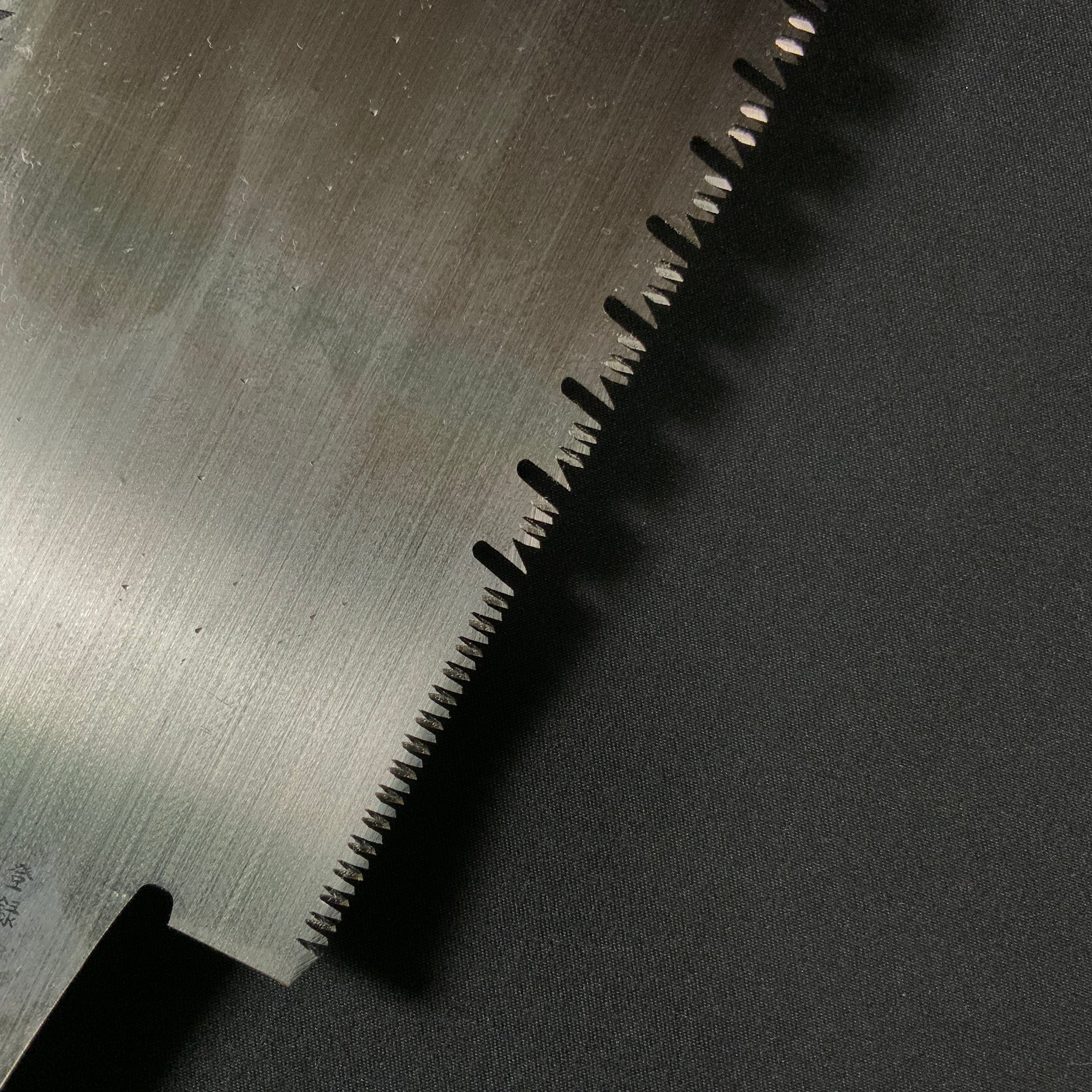 #225   Nagakatsu Double Edge Saw Eddy Type Handles set by Kurashige For Softwood  長勝鋸 渦巻き柄 両刃鋸 針葉材用 235mm