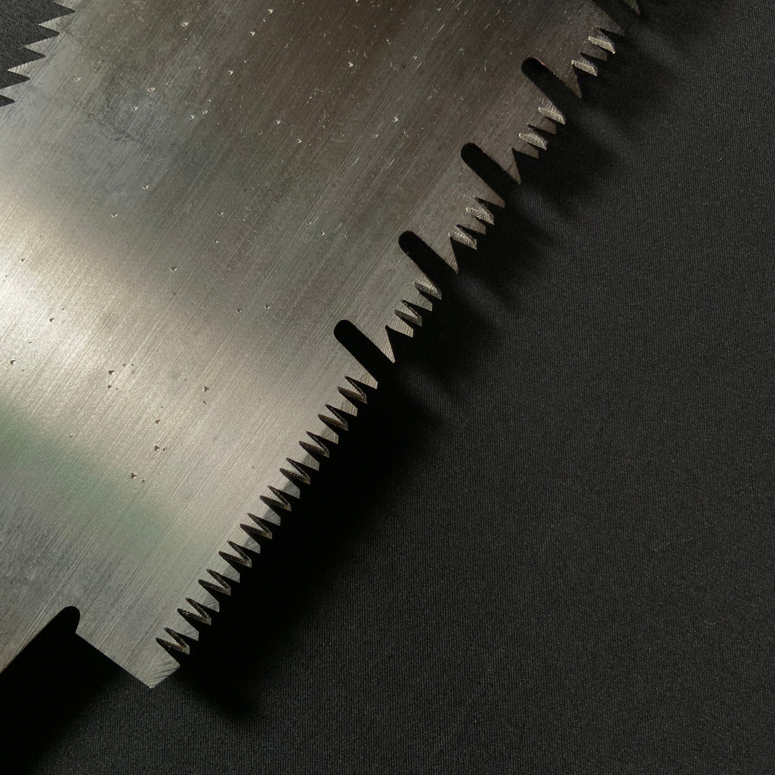 #230   Nagakatsu Double Edge Saw Eddy Type Handles set by Kurashige For Hardwood  長勝鋸 渦巻き柄 両刃鋸 広葉材用 275mm