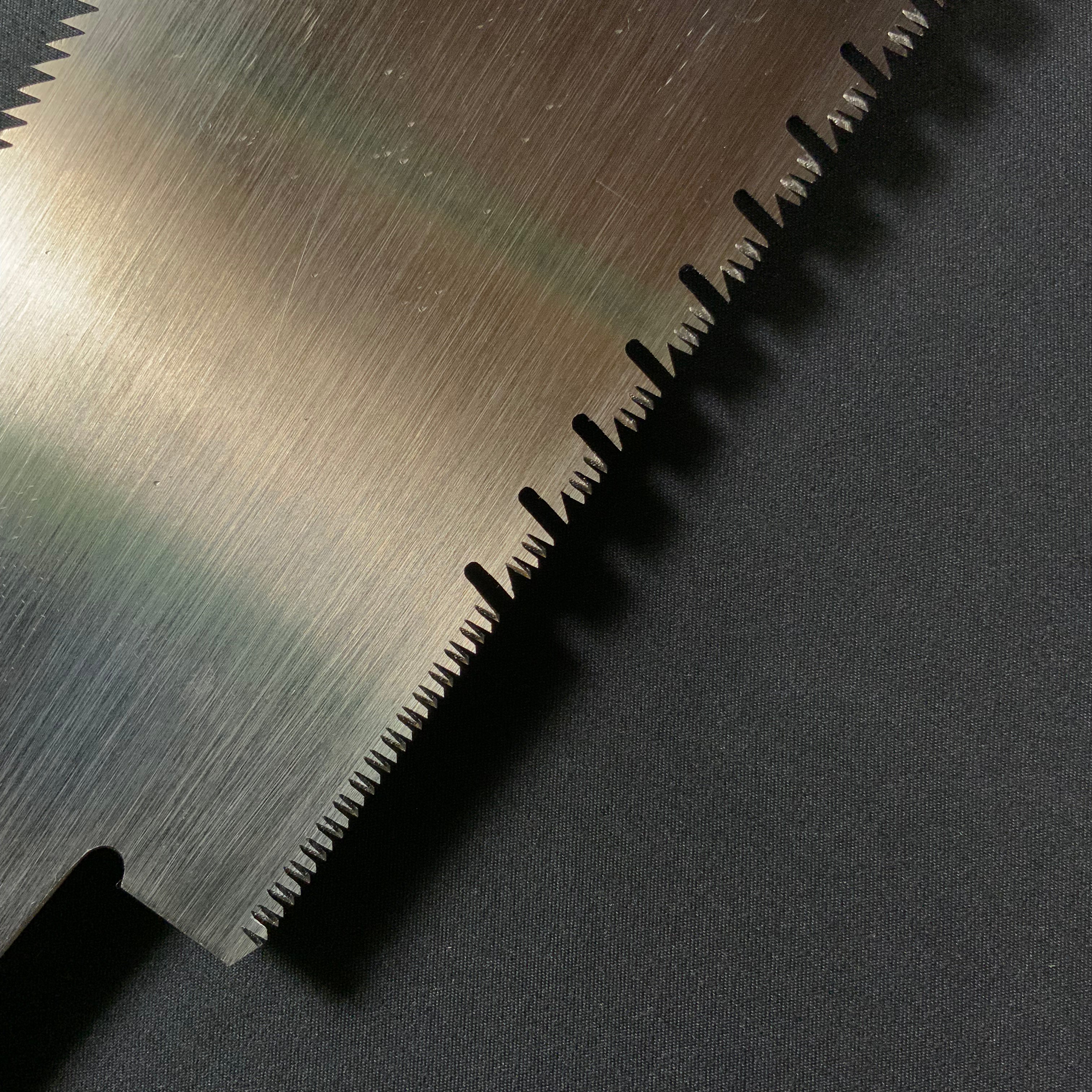 #231  Nagakatsu Double Edge Saw Eddy Type Handles set by Kurashige For Hard Wood 長勝鋸 渦巻き柄 両刃鋸 240mm