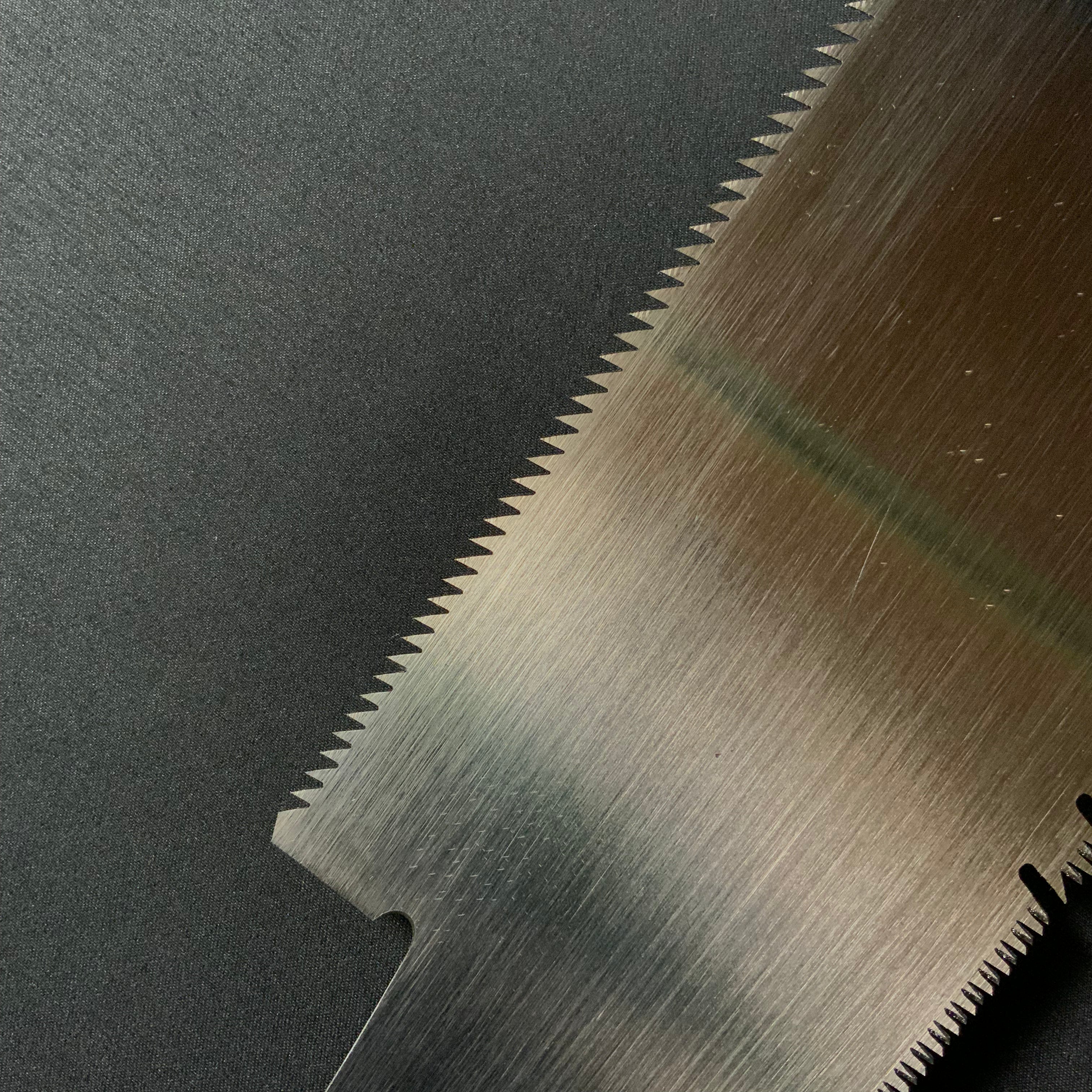 #231  Nagakatsu Double Edge Saw Eddy Type Handles set by Kurashige For Hard Wood 長勝鋸 渦巻き柄 両刃鋸 240mm