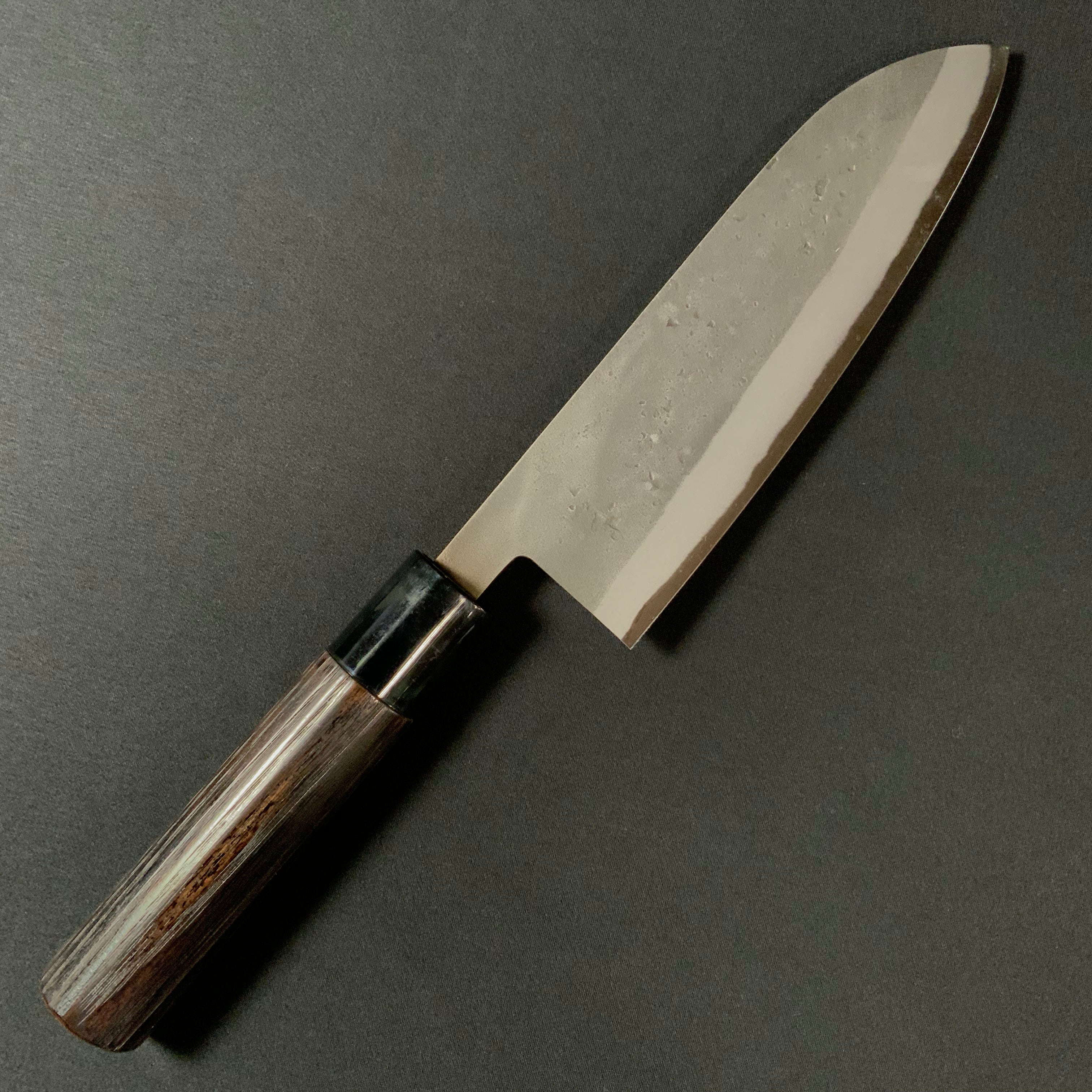 梨地 三徳包丁 青紙付 165mm   Santoku Bocho with blue steel