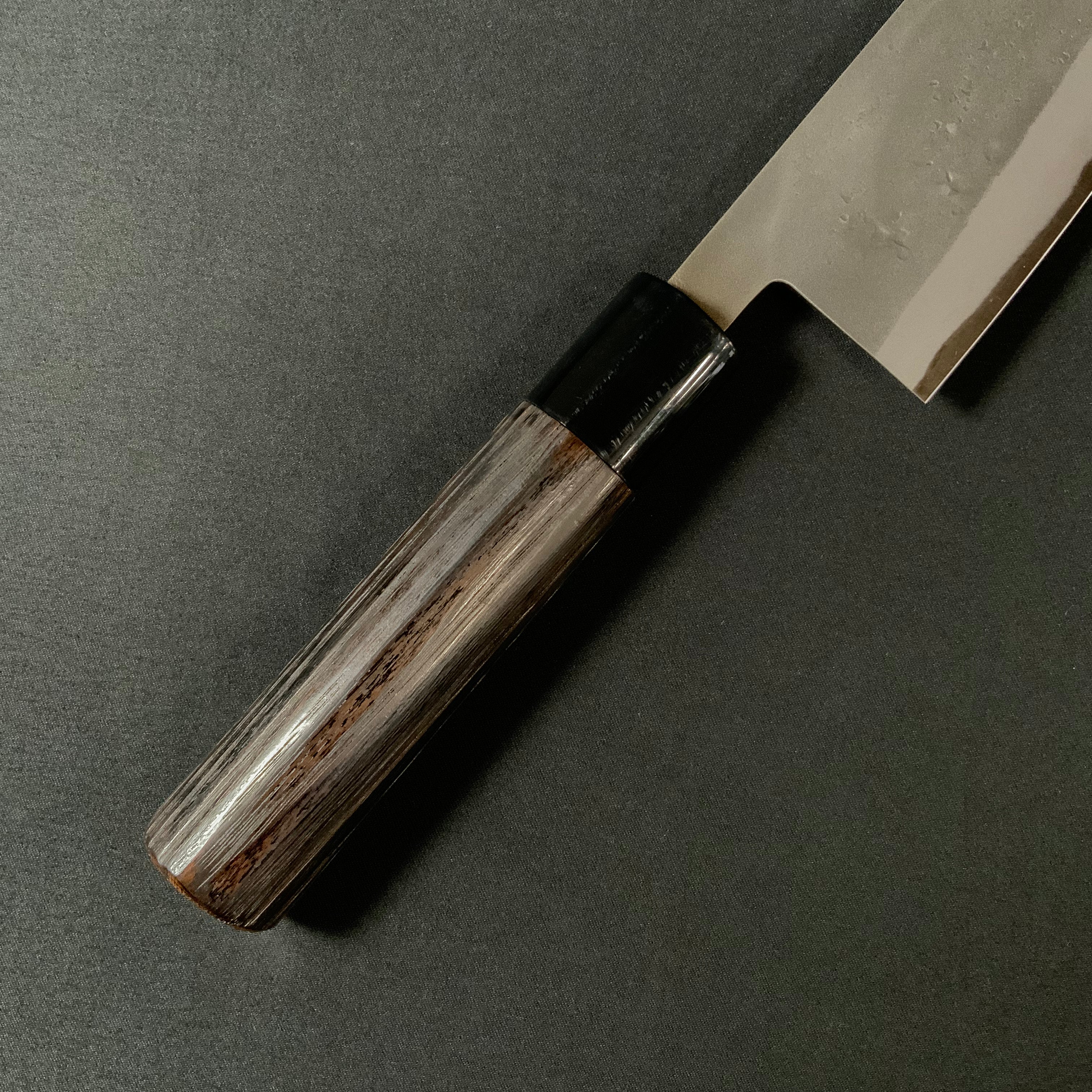 梨地 三徳包丁 青紙付 165mm   Santoku Bocho with blue steel