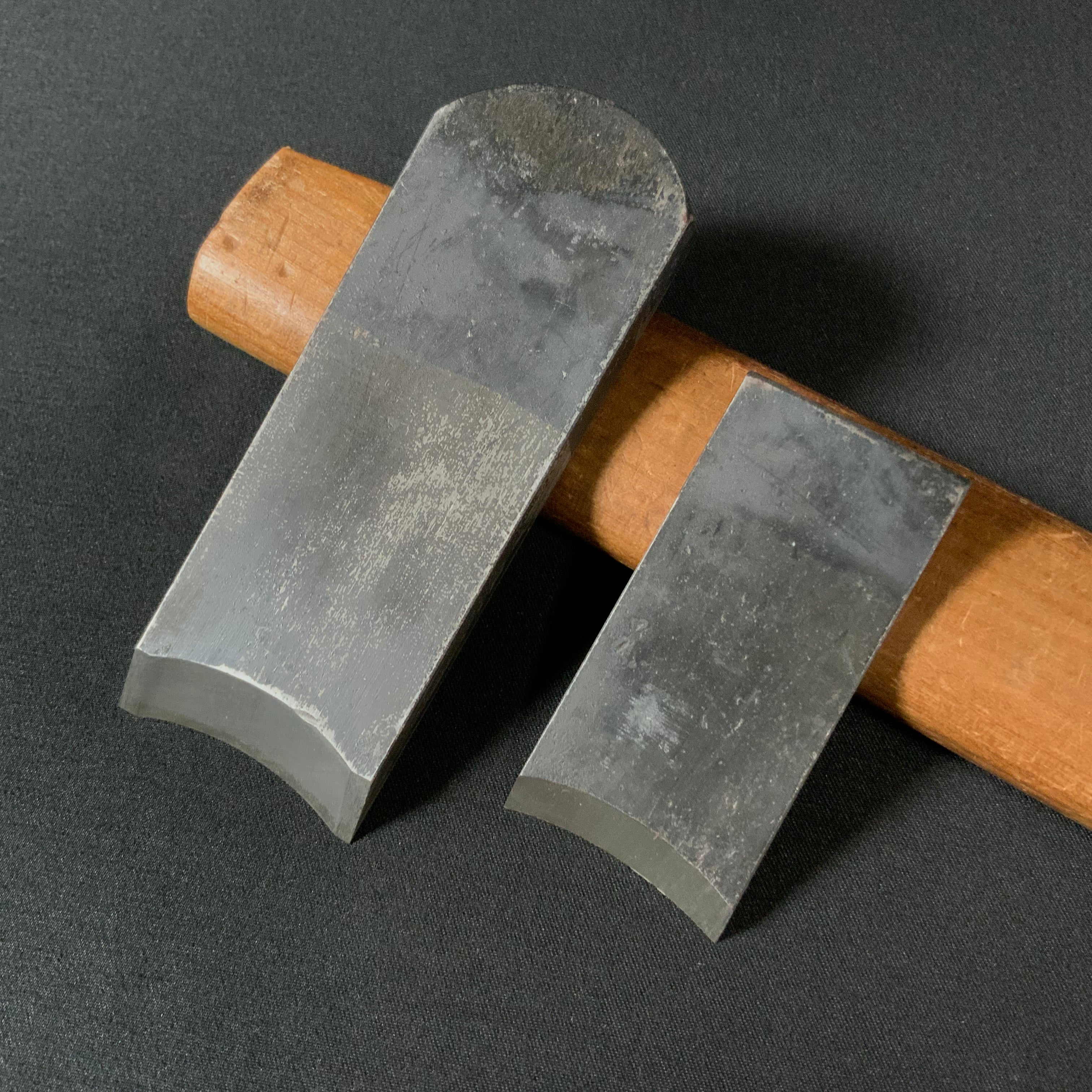 Rounding Plane Blue Steel  (Uchimaru Kanna) made by Komori  小森作 内丸鉋合付 青紙鋼