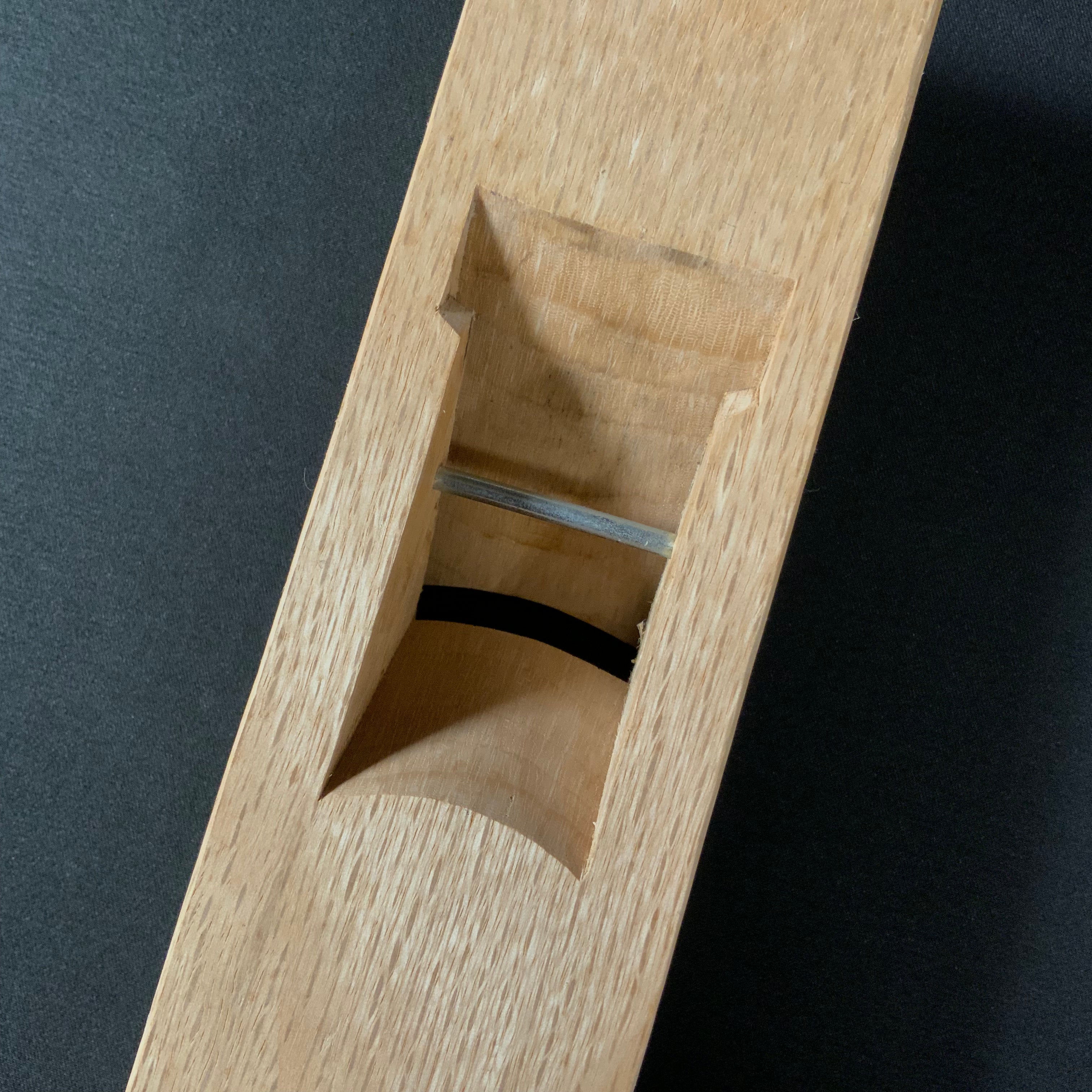 Rounding Plane Blue Steel  (Uchimaru Kanna) made by Komori  小森作 内丸鉋合付 青紙鋼