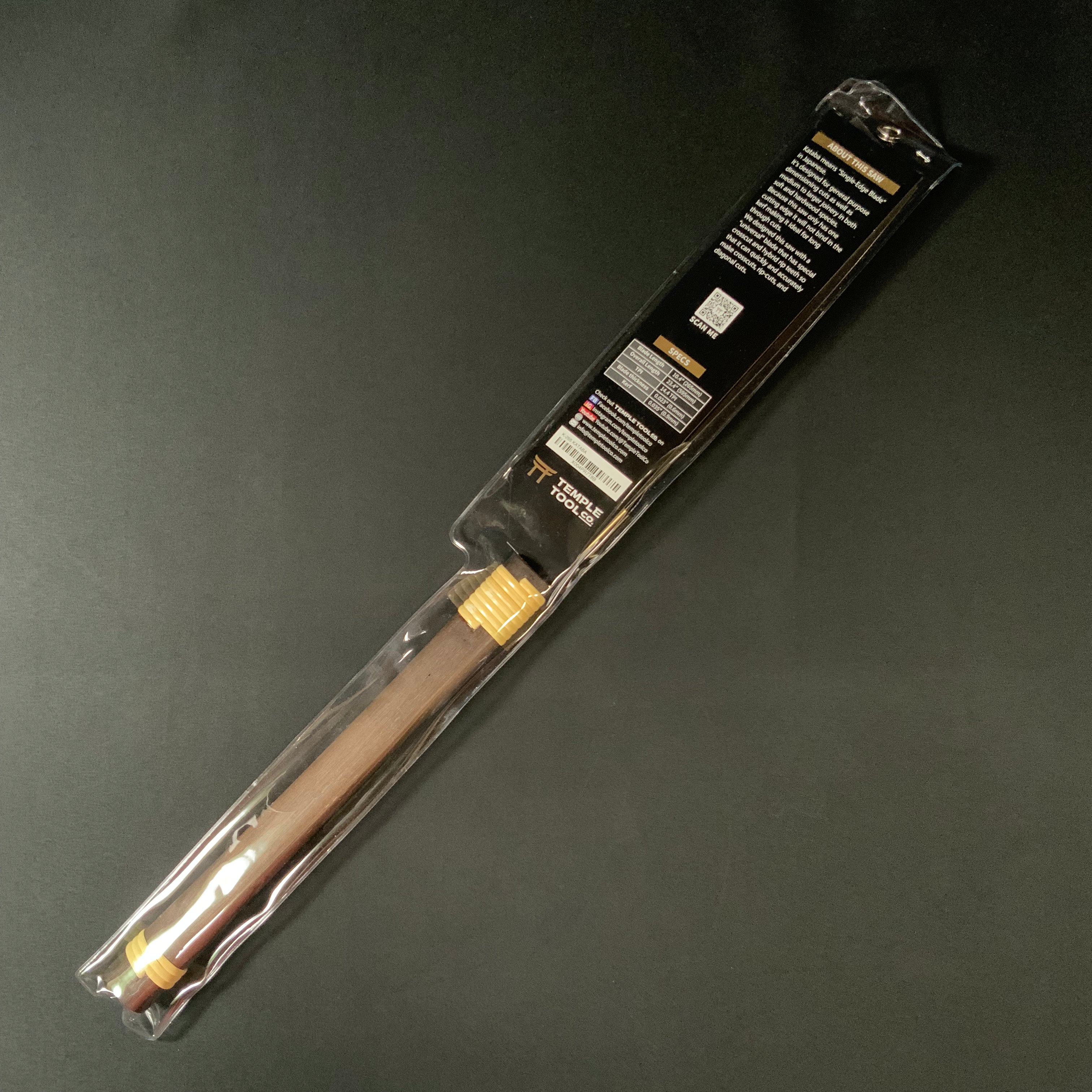 Temple Tool Japanese  Kataba Pull Saw Medium Universal Teeth 265mm   テンプルツール 片刃鋸 縦横斜め 265mm