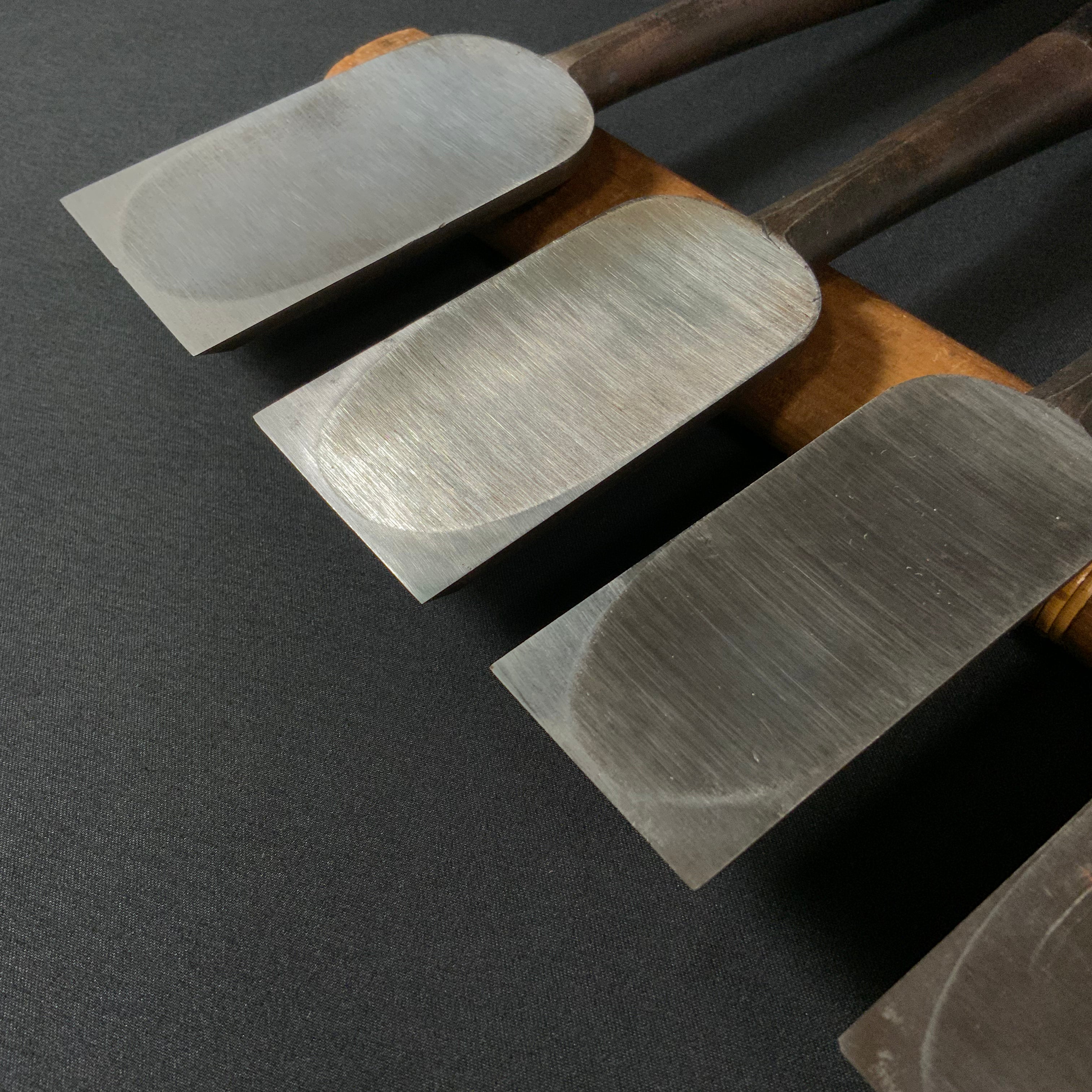 掘出し物 二代目左久作 叩き鑿  池上喬庸作  Old stock #1 Hidari Hisasaku 2rd  Timber chisels by Ikegami Takanobu Tatakinomi