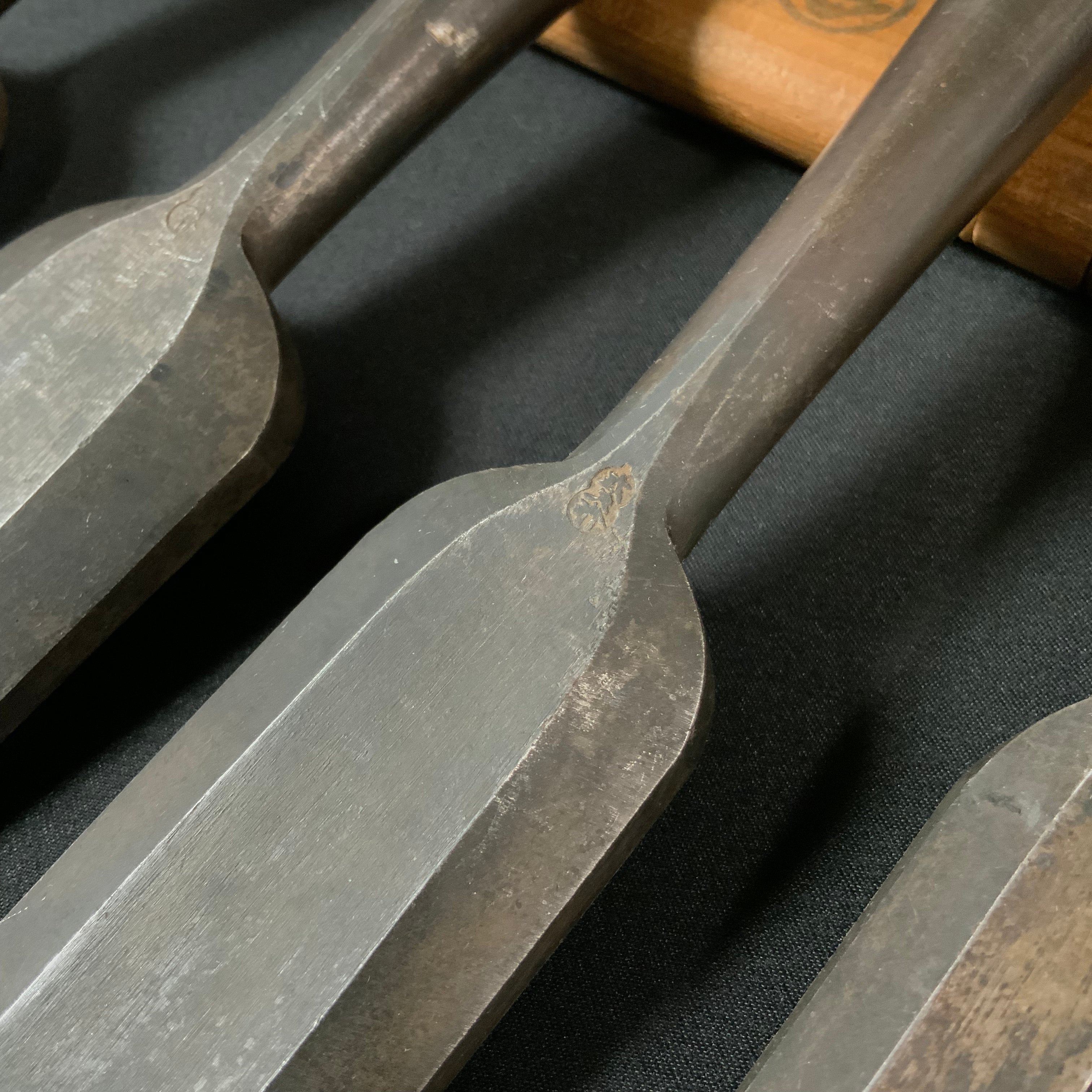 掘出し物 二代目左久作 叩き鑿  池上喬庸作  Old stock #1 Hidari Hisasaku 2rd  Timber chisels by Ikegami Takanobu Tatakinomi