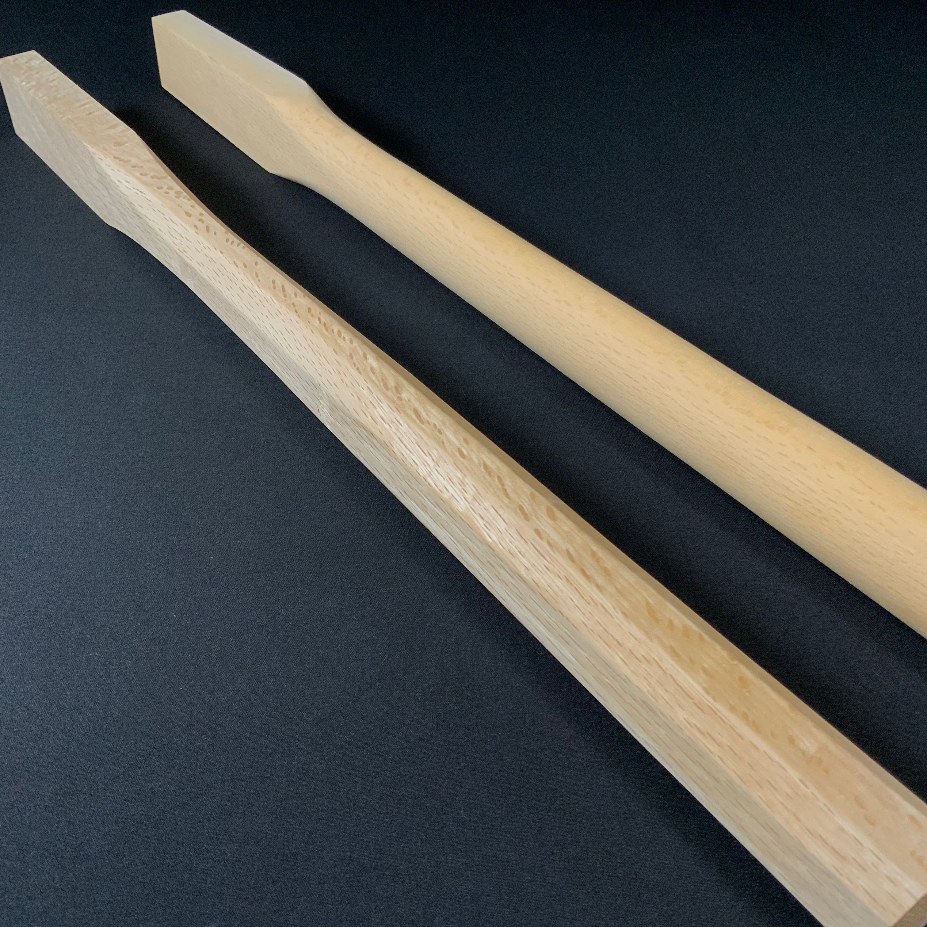 白樫 仮枠玄能柄 450mm    Japanese Kariwaku hammer handles by Japanese white oak