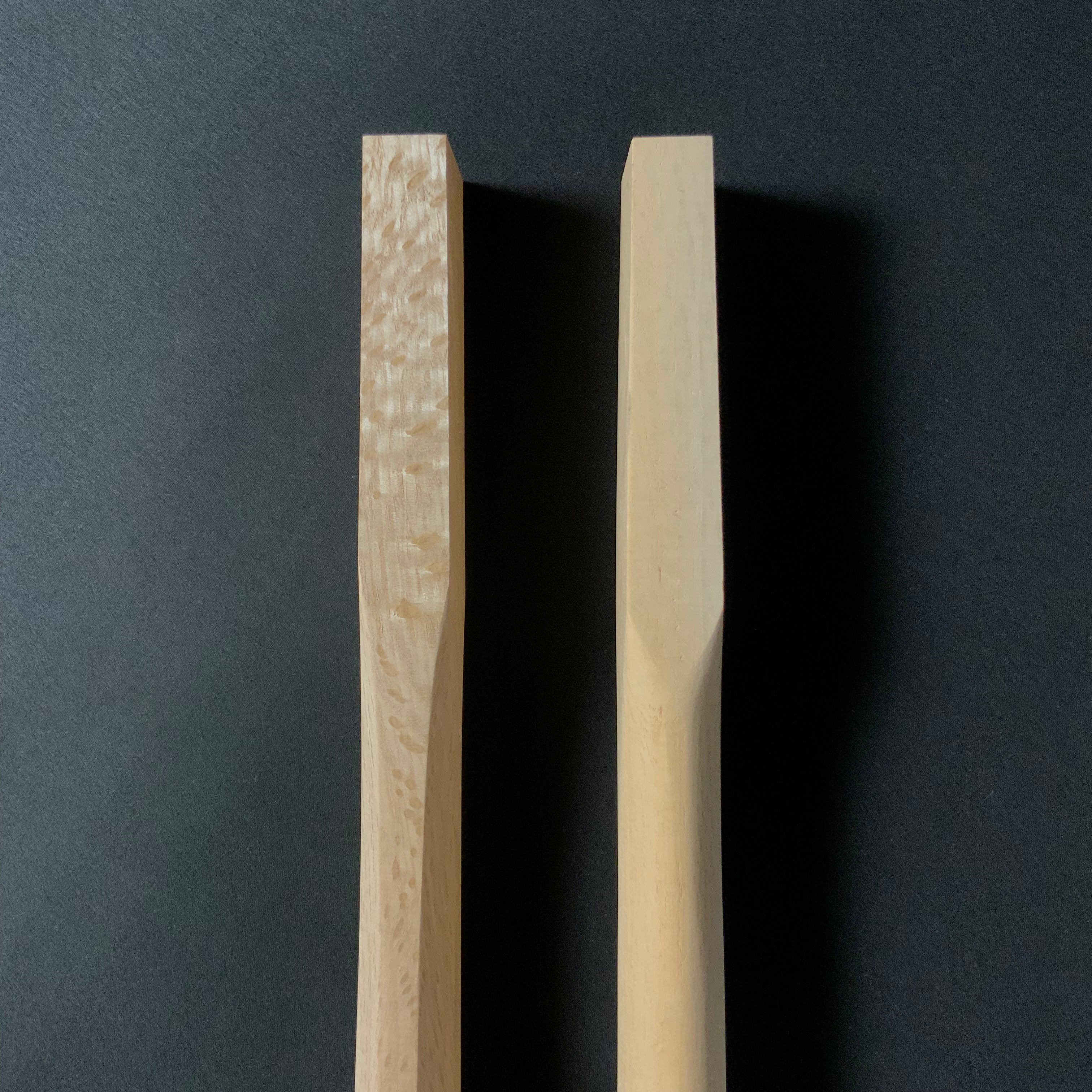 白樫 仮枠玄能柄 450mm    Japanese Kariwaku hammer handles by Japanese white oak