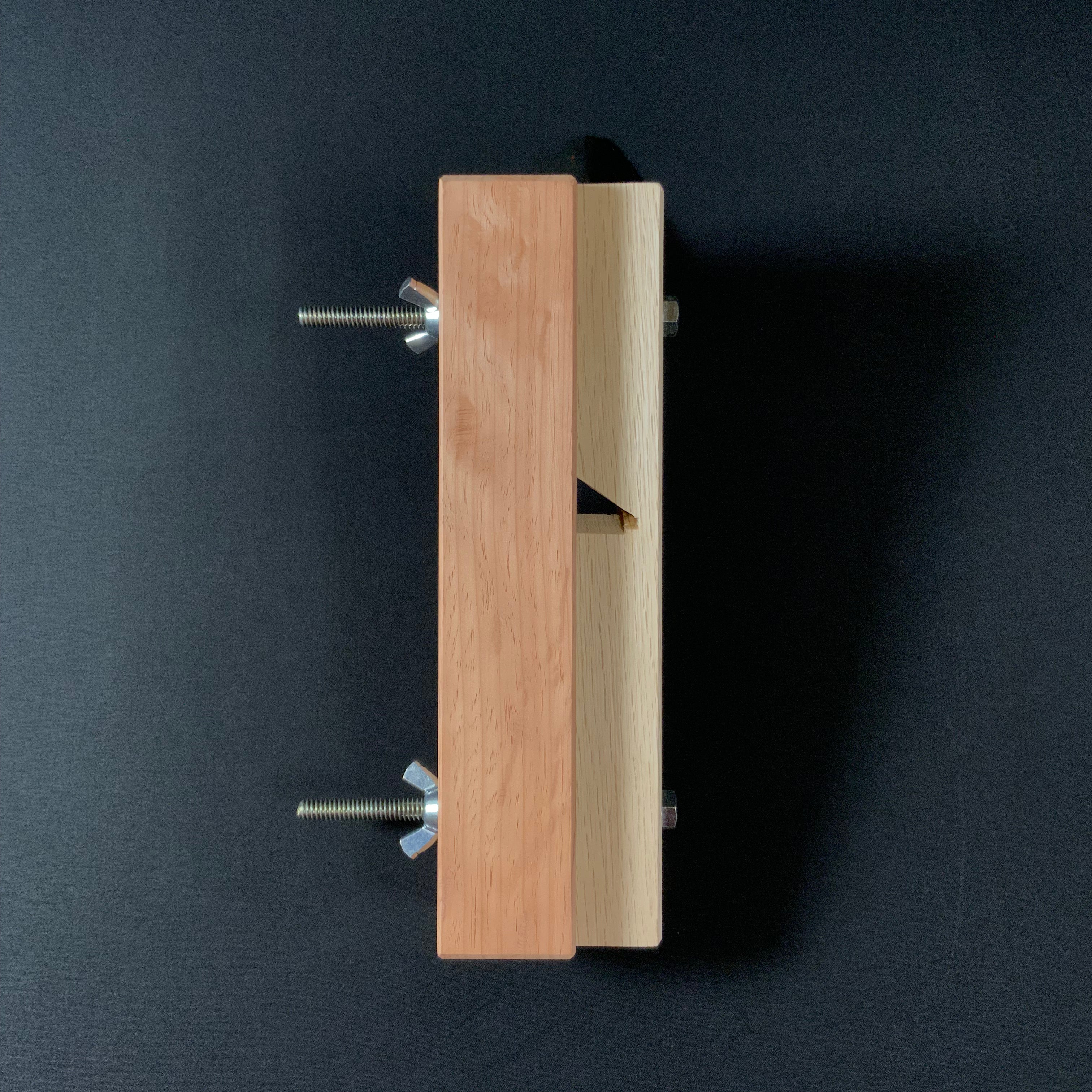 Ha Kanna Kumiko Kanna with white steel by Muneaki 葉鉋 組子用 120°  猪本台 宗秋刃