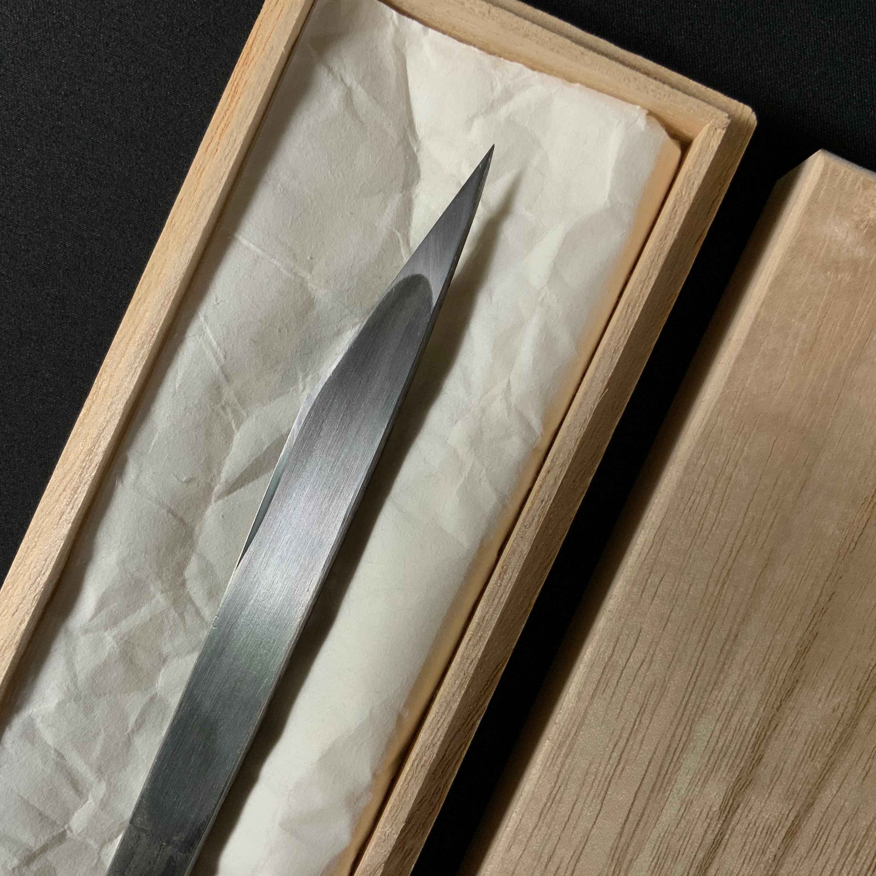 Mid-Autumn Right hand Kiridashi kinfe by Sozen Carving   中秋 素全作 切出し小刀 右 12mm