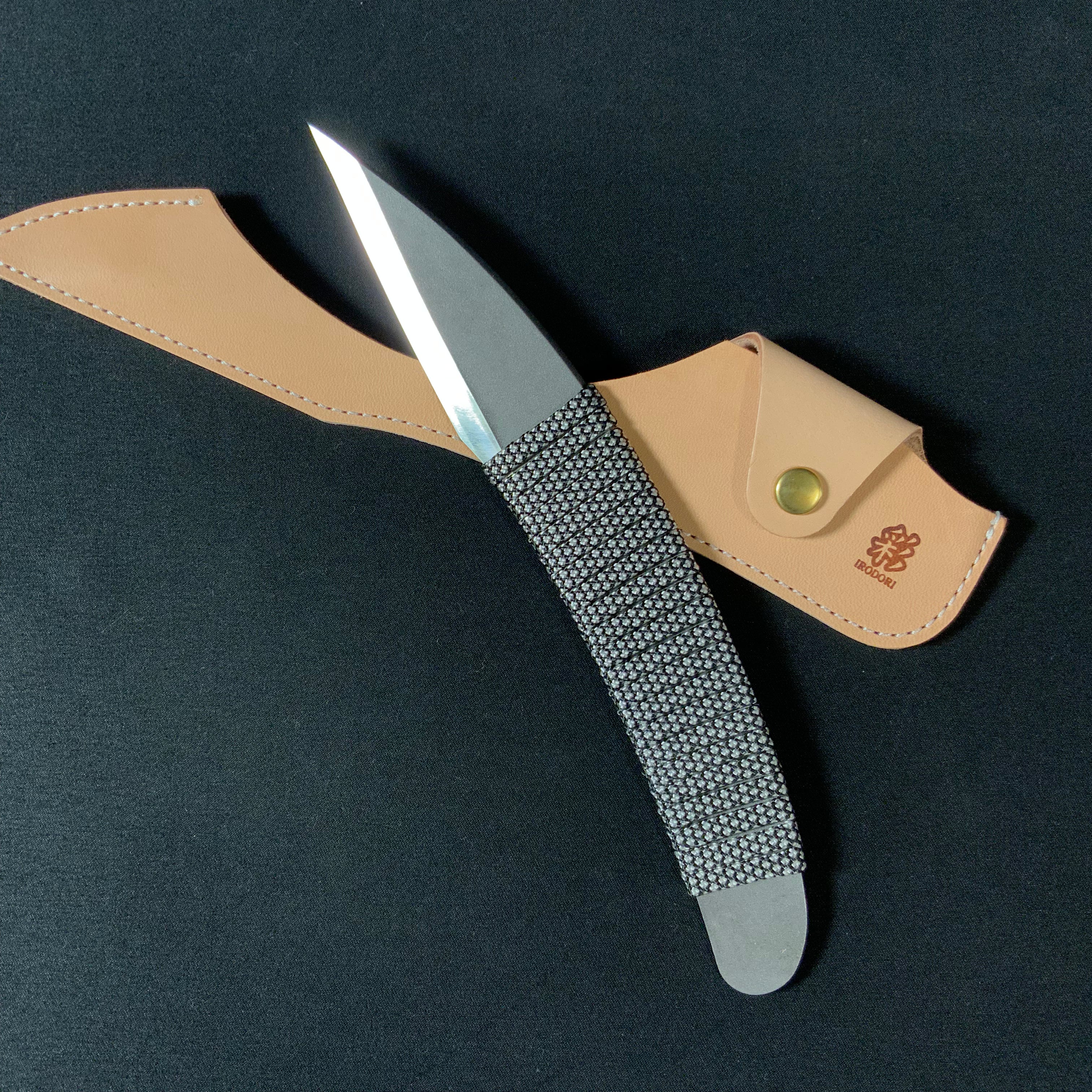 平常心 道  ハイス木彫小刀 ～忍び刀～   Ninja Knife by Heijoshin Michi High Speed Steel Kiridashi