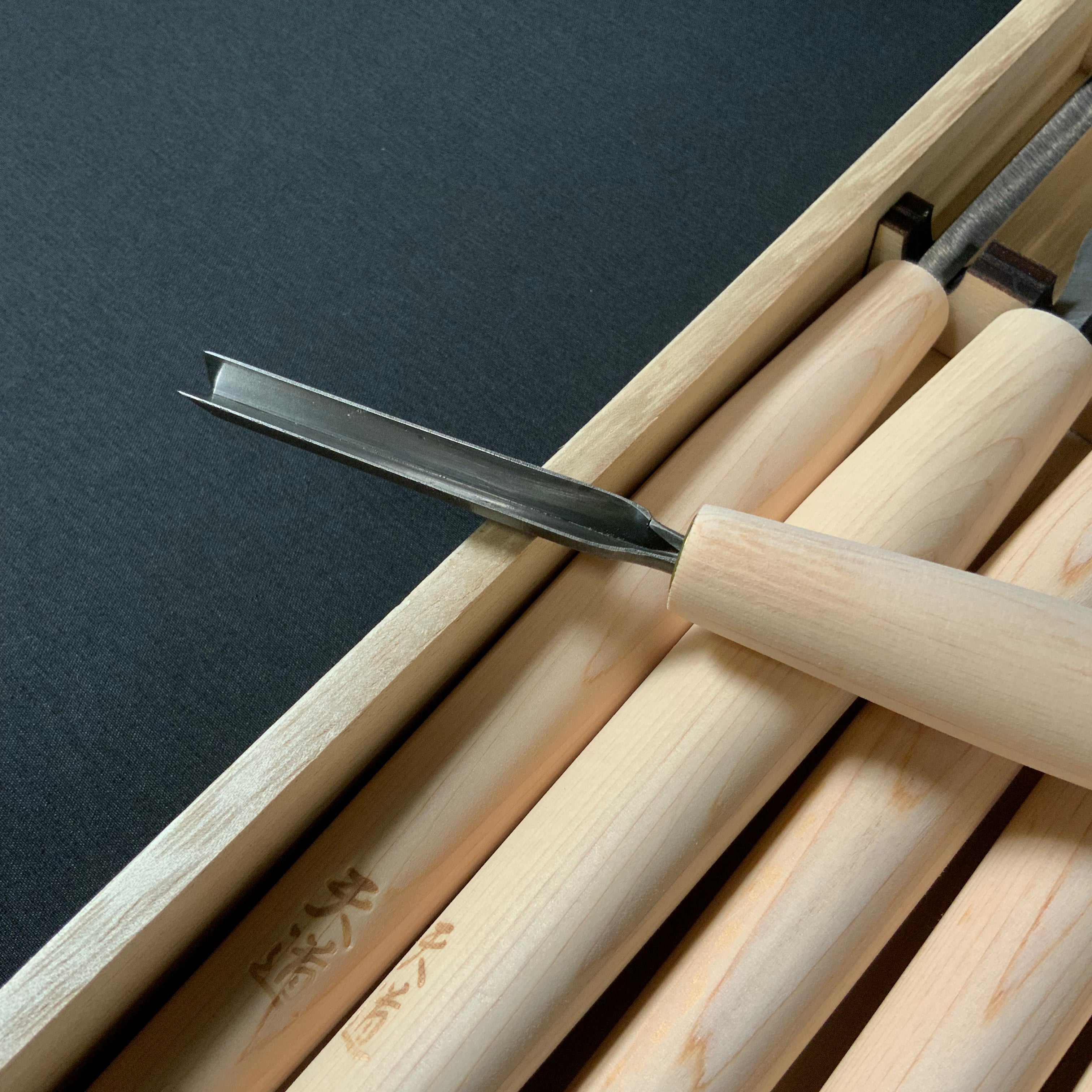 平常心 道  天道 ハイス小道具のみ7本組  Tendo Heijoshin Michi Hi Speed Steel carving Chisel set