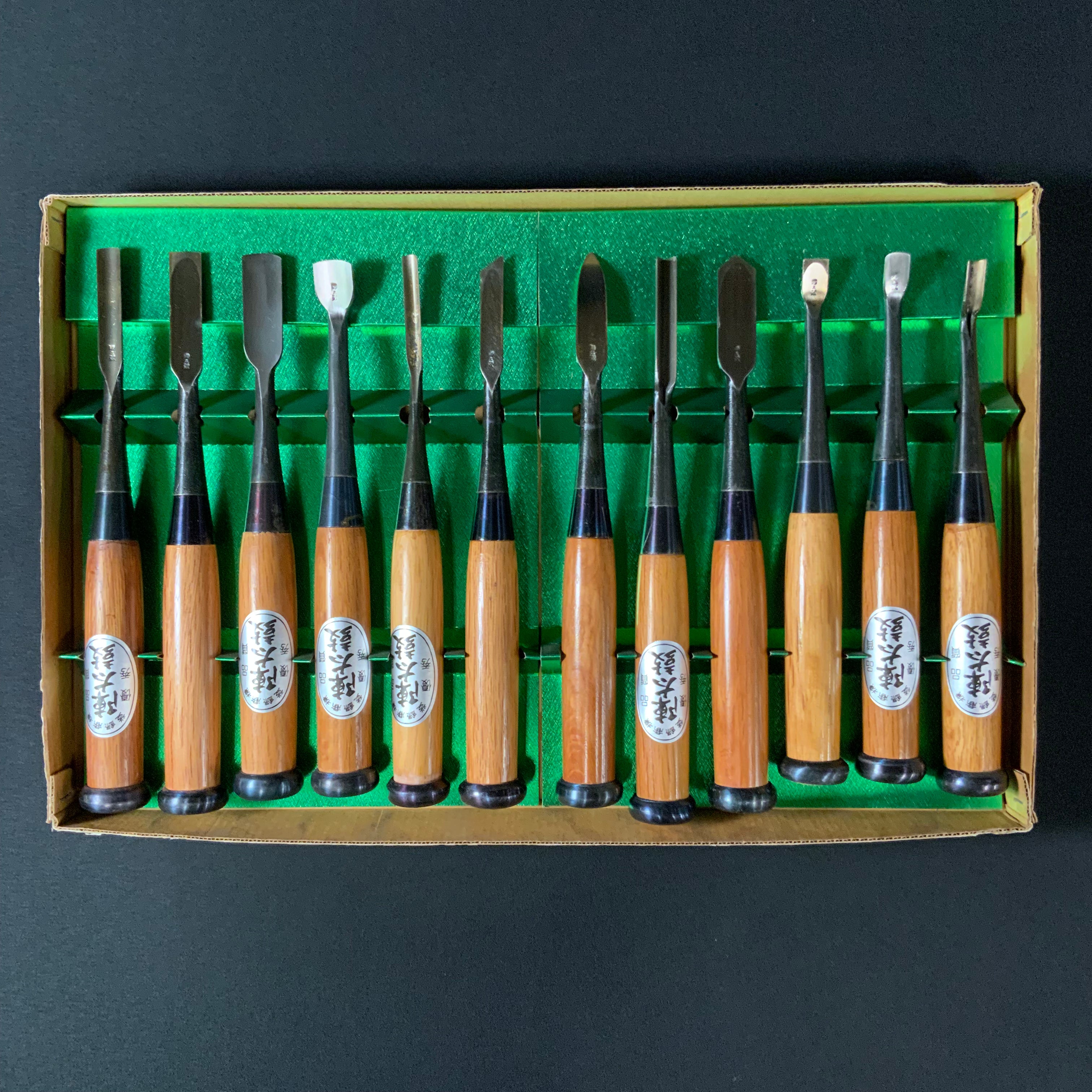 と4 彫刻刀 丸鑿 8本セット japanese chisel