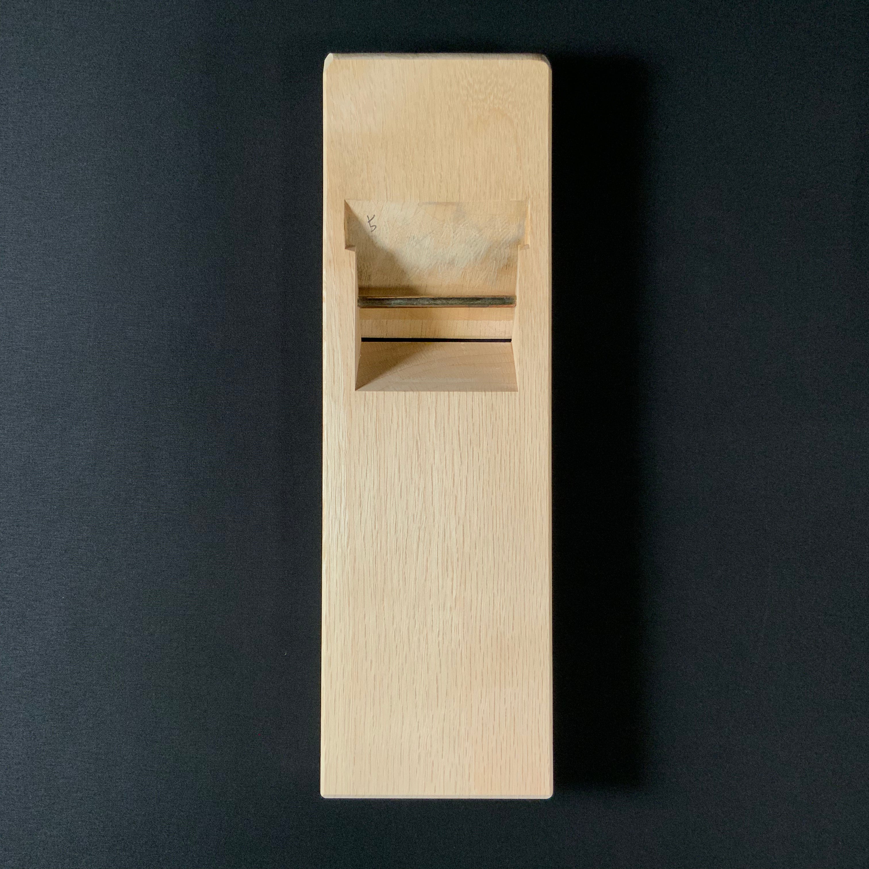 掘出し物 明寿 碓氷健吾作 仕上げ鉋 70mm   Old stock Meiju Smoothing Plane(Kanna) by Usuikengo