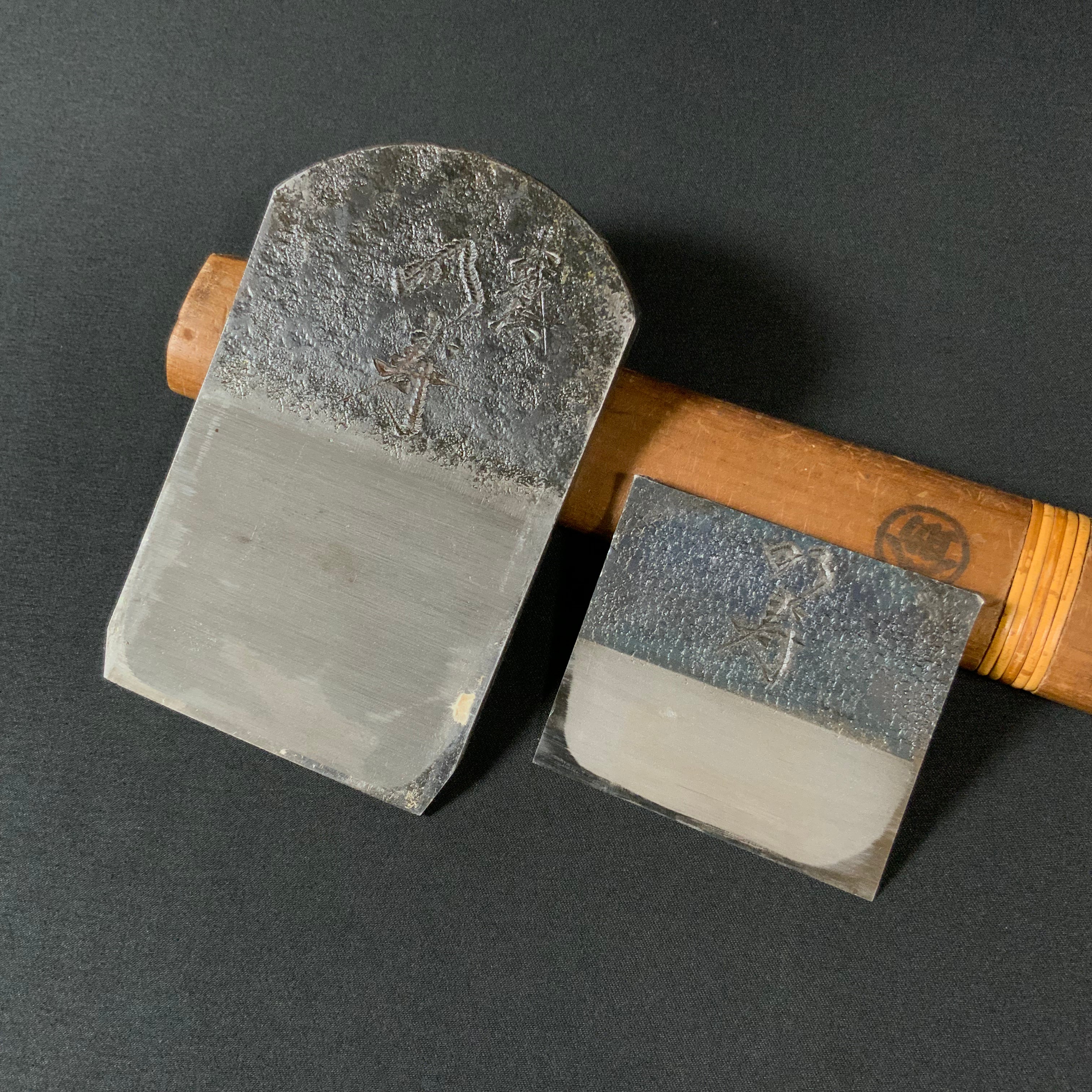 掘出し物 明寿 碓氷健吾作 仕上げ鉋 70mm   Old stock Meiju Smoothing Plane(Kanna) by Usuikengo