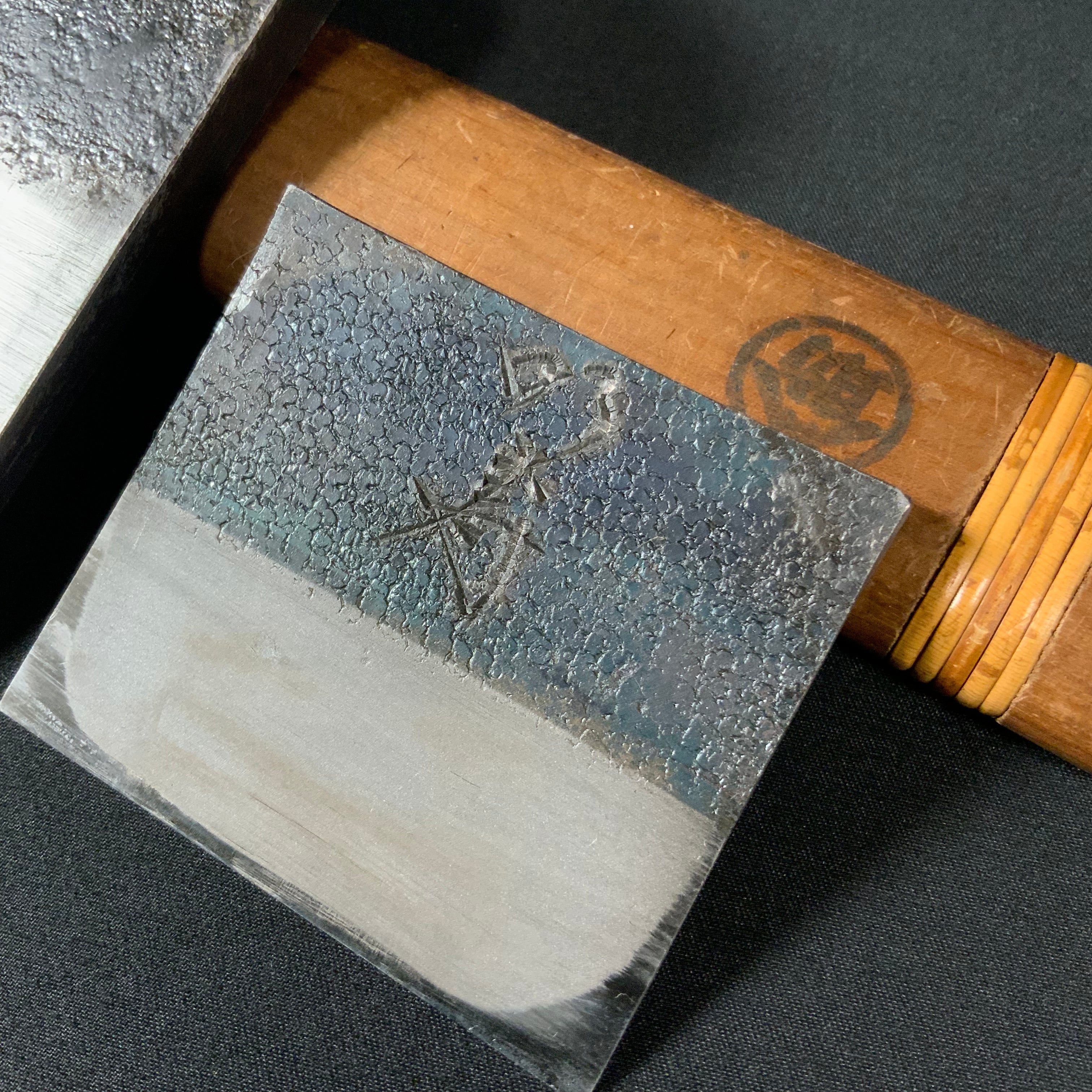 掘出し物 明寿 碓氷健吾作 仕上げ鉋 70mm   Old stock Meiju Smoothing Plane(Kanna) by Usuikengo