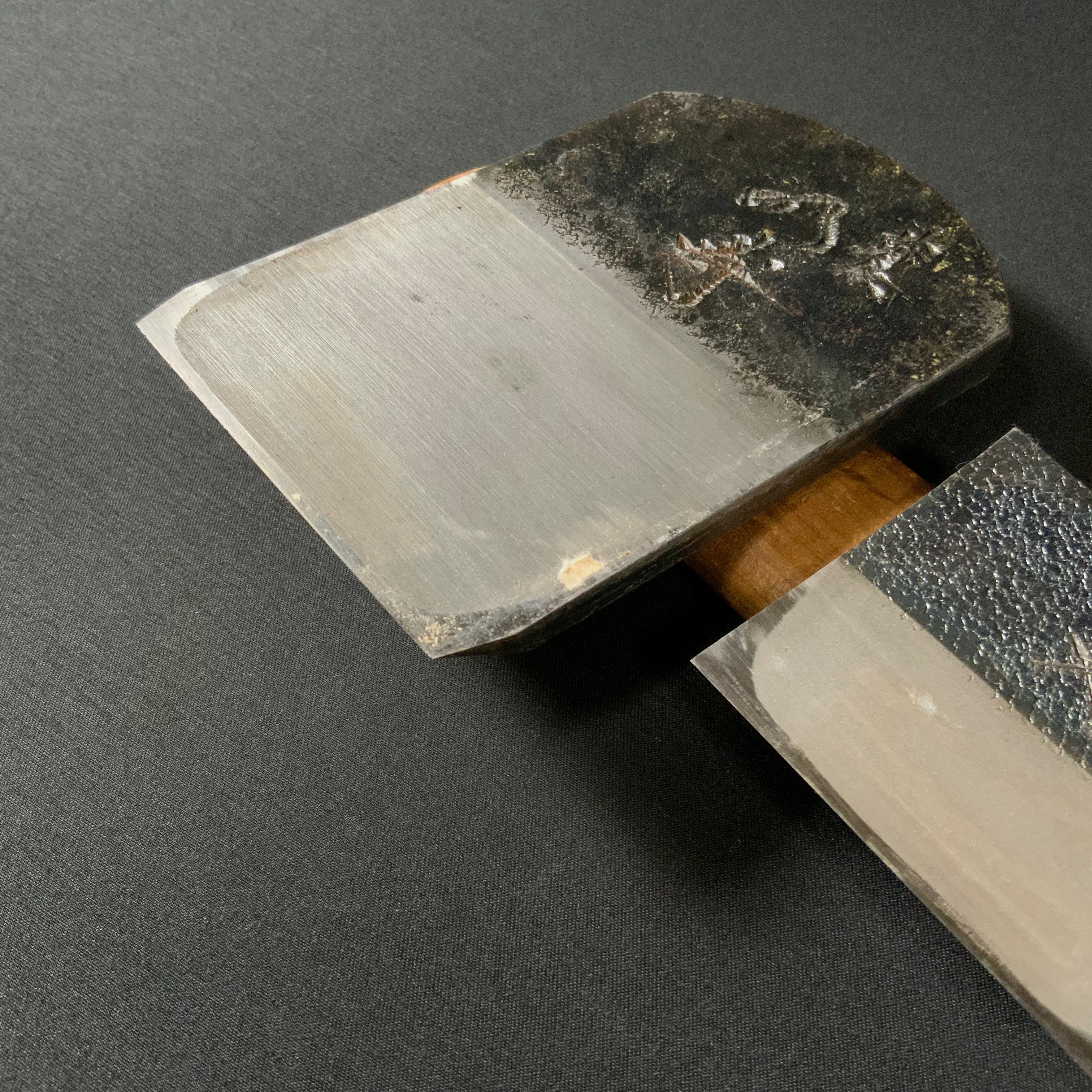 掘出し物 明寿 碓氷健吾作 仕上げ鉋 70mm   Old stock Meiju Smoothing Plane(Kanna) by Usuikengo